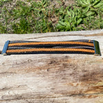 Black Shimmer & Braid Fashion Leather Bracelet XI101 - RODEO DRIVE