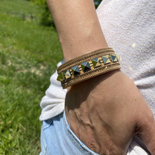 Champagne & Gold Fashion Bracelet XI105 - RODEO DRIVE