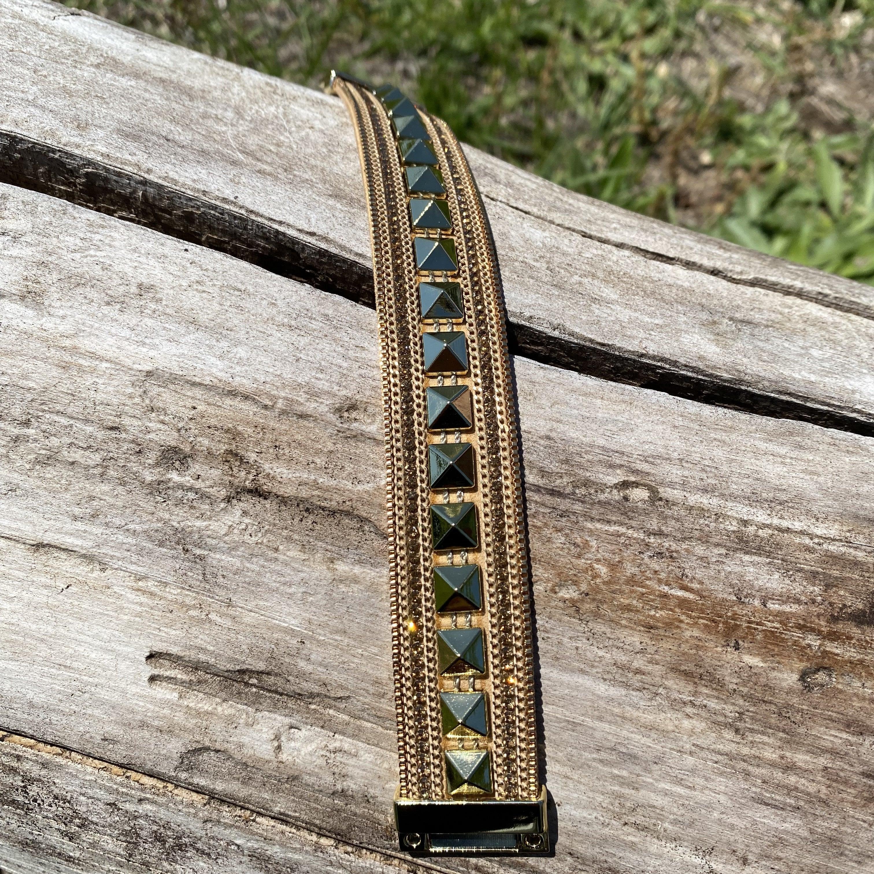 Champagne & Gold Fashion Bracelet XI105 - RODEO DRIVE