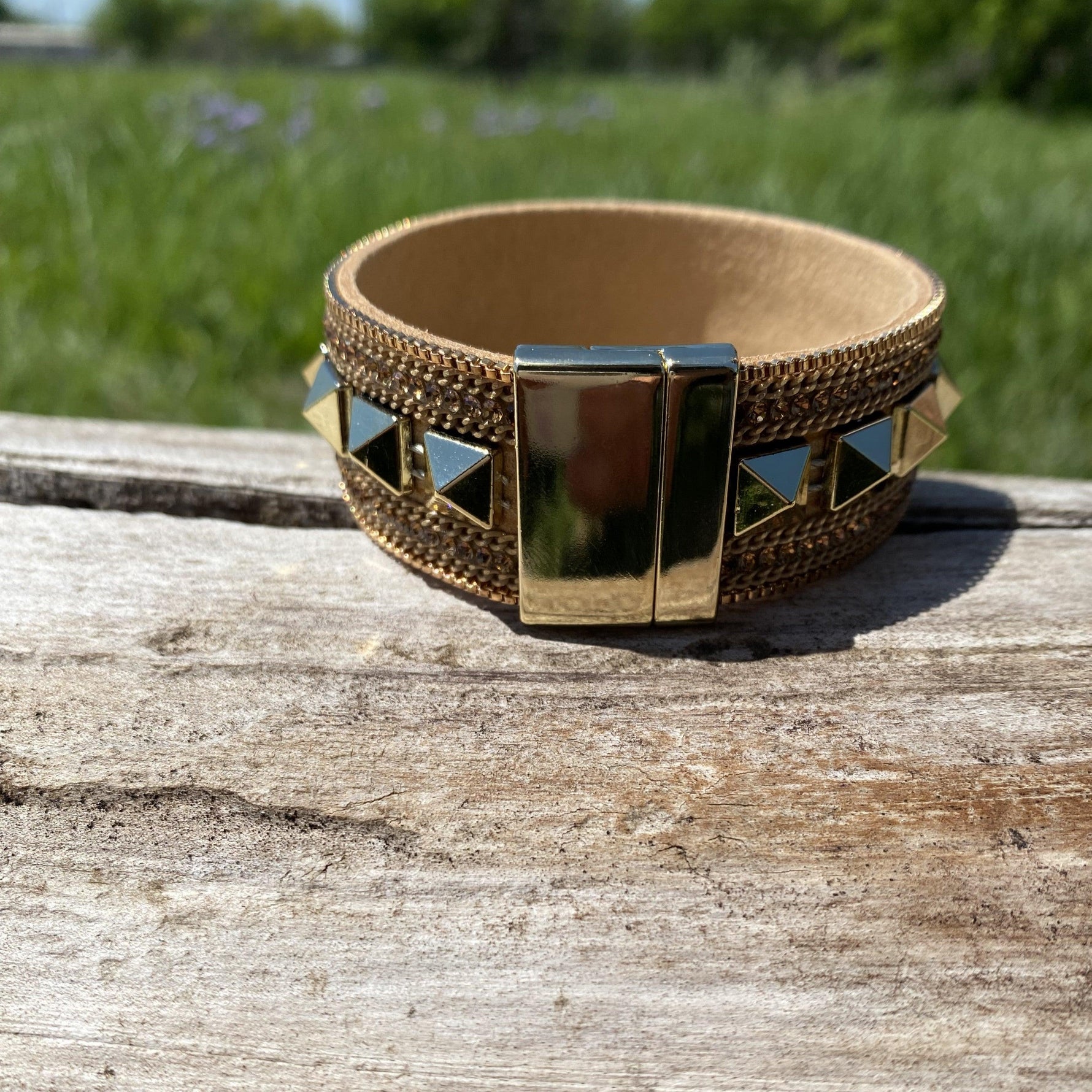Champagne & Gold Fashion Bracelet XI105 - RODEO DRIVE