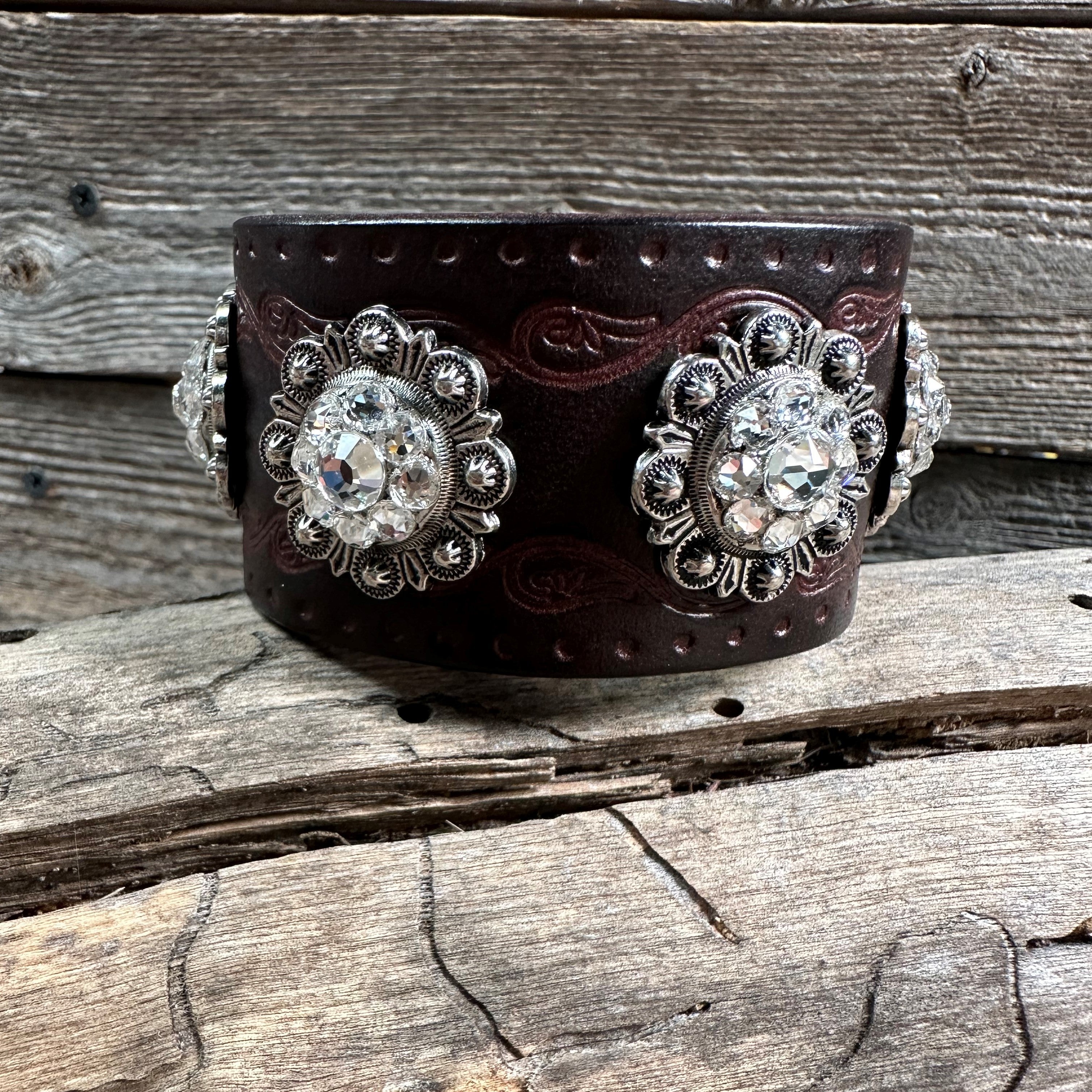 Clear Leather Bracelet LB105 - RODEO DRIVE