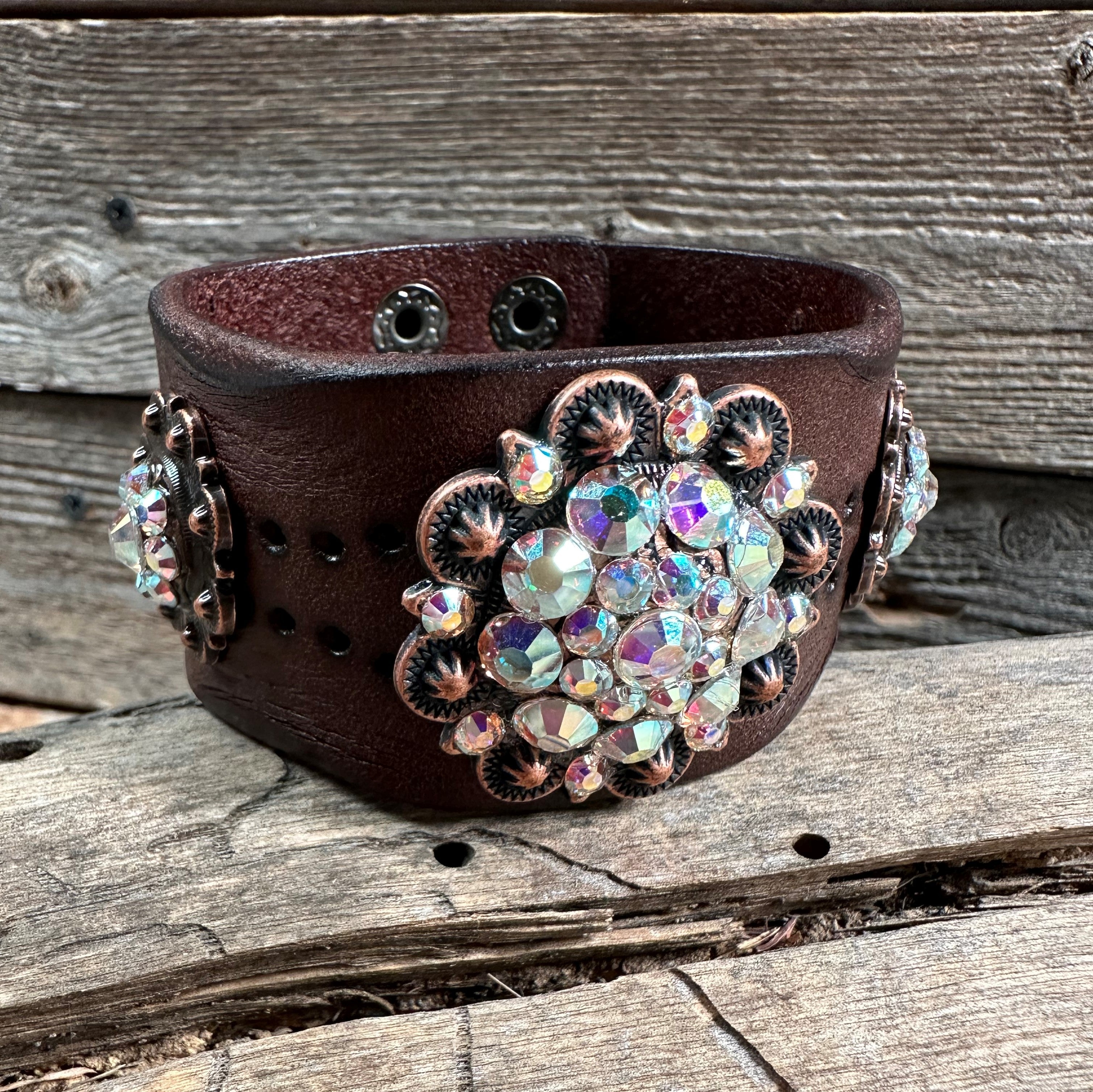 Copper AB Leather Bracelet LB107 - RODEO DRIVE