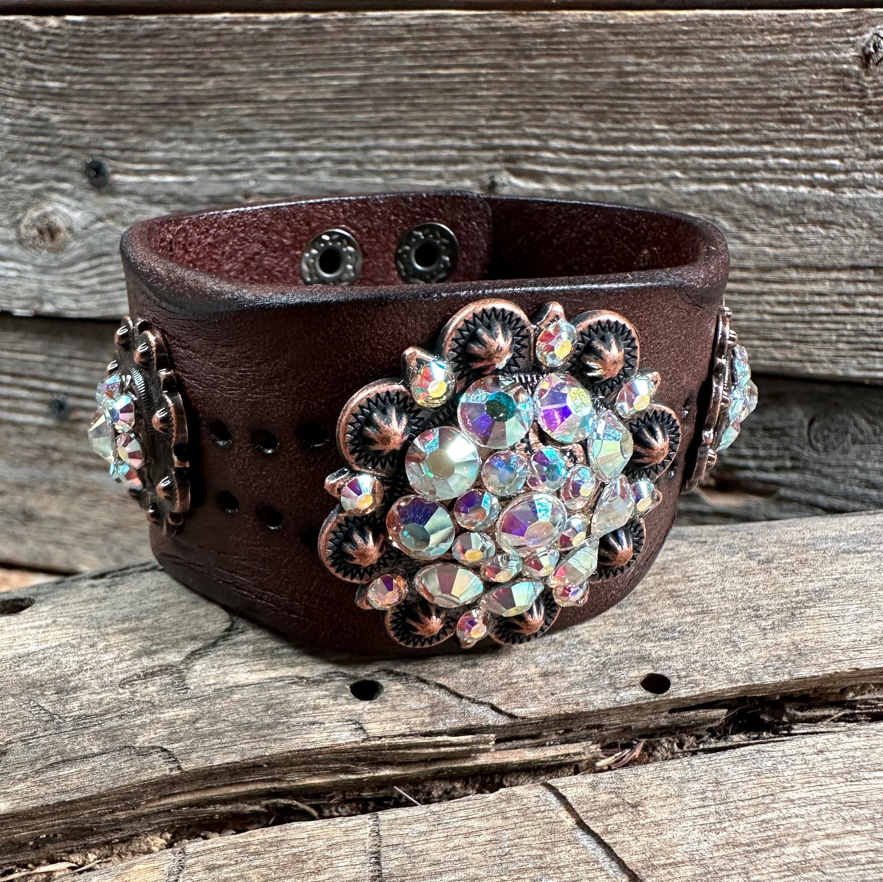 Copper AB Leather Bracelet LB107 - RODEO DRIVE