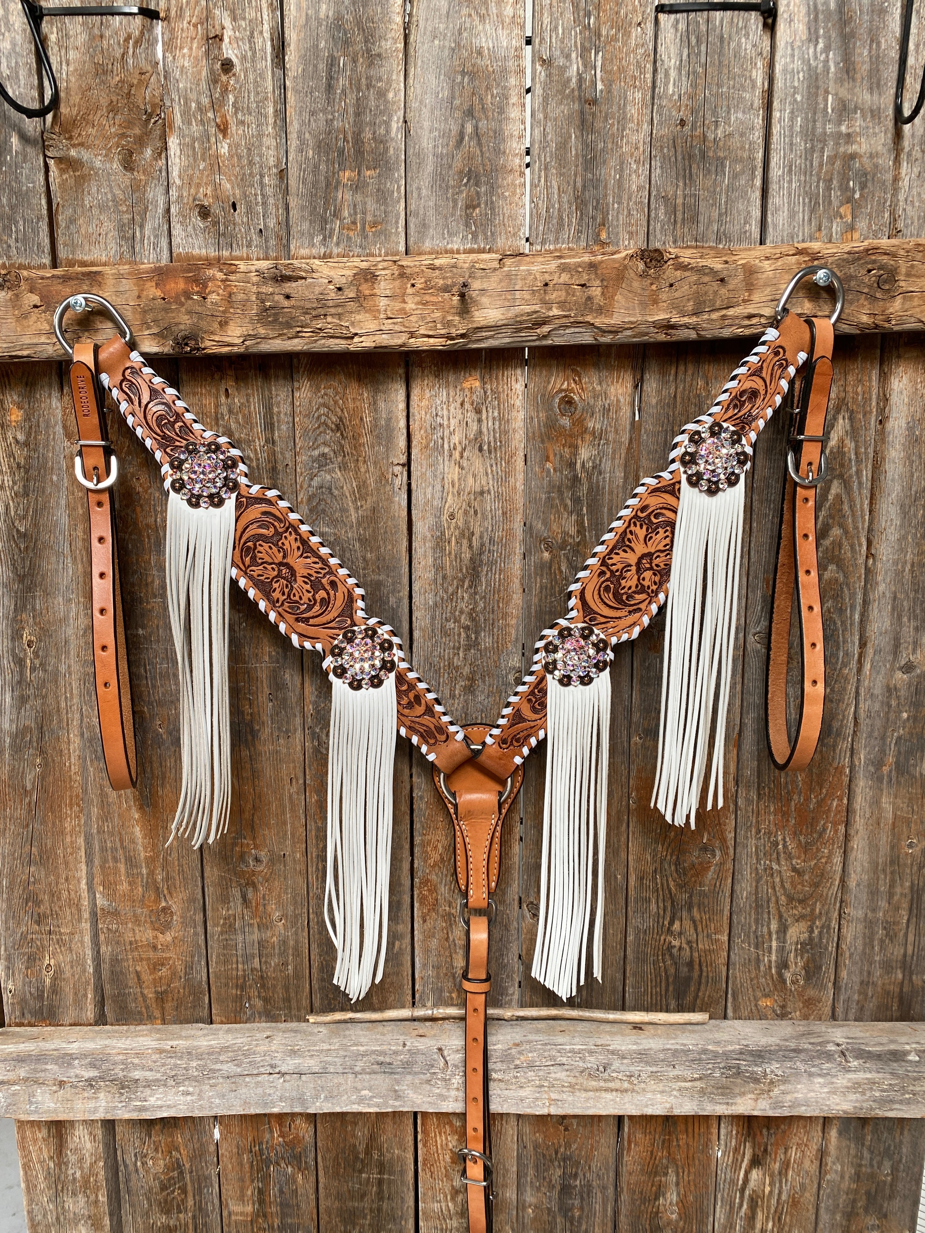 Whipstitch AB Browband/One Ear Tack Set with Wither Strap #BBBC458 - RODEO DRIVE