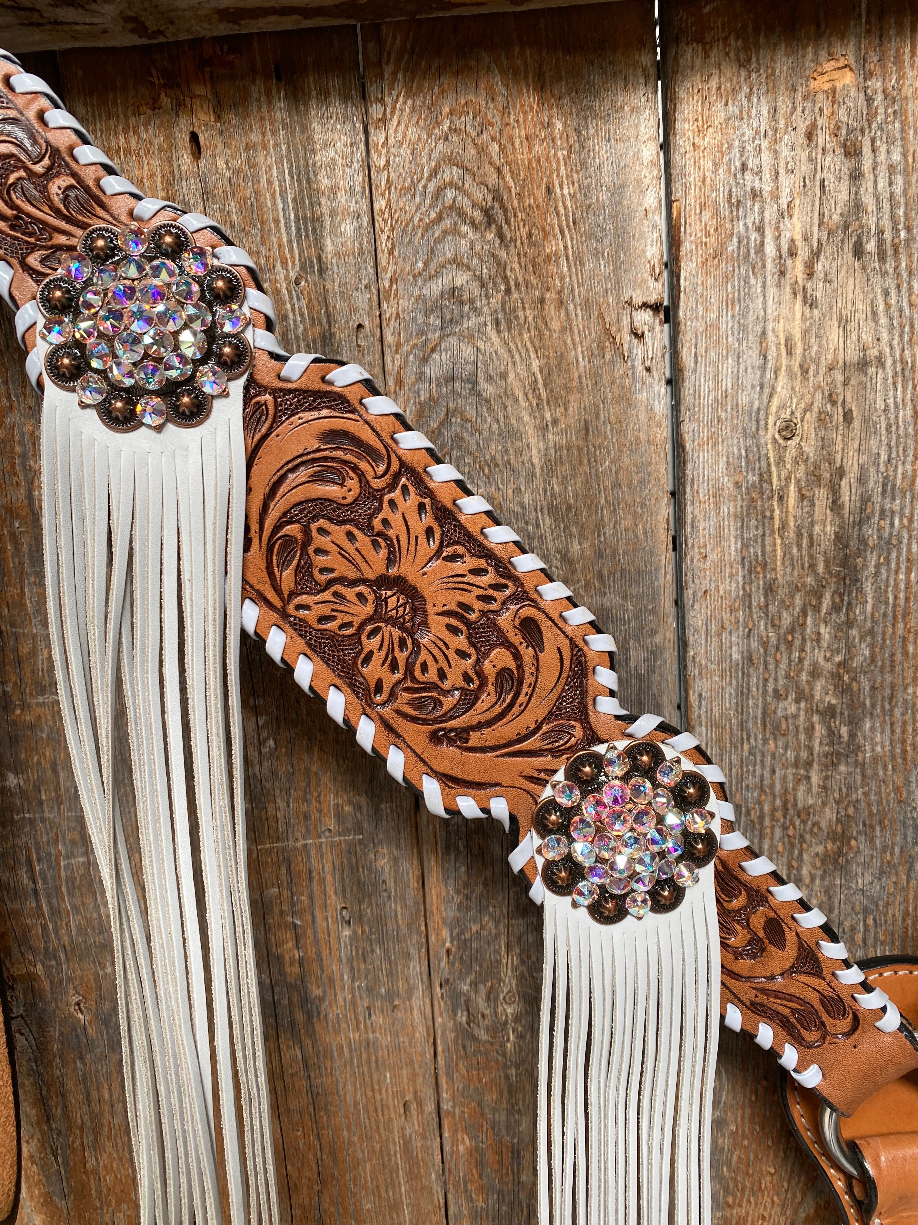 Whipstitch AB Browband/One Ear Tack Set with Wither Strap #BBBC458 - RODEO DRIVE