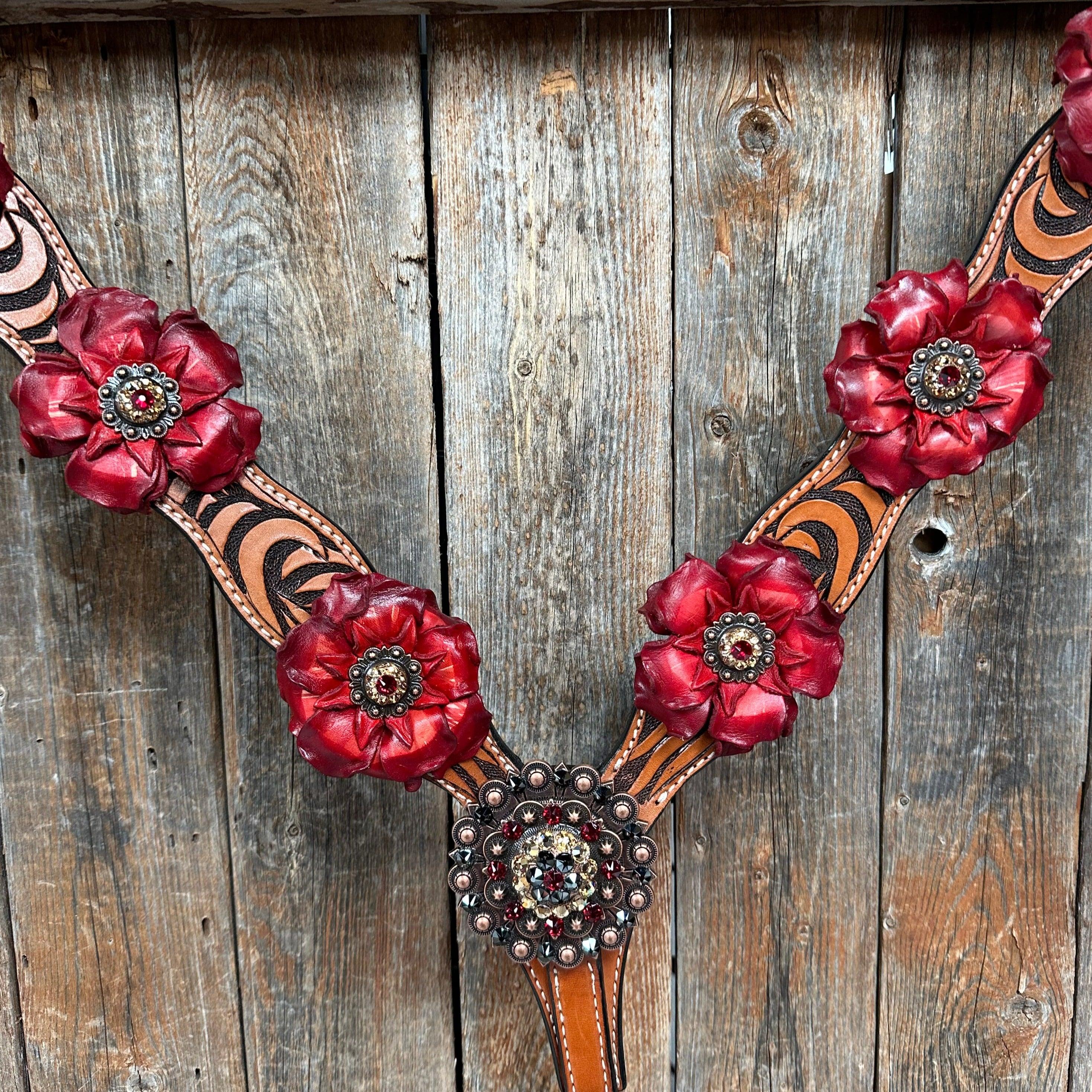 Zebra Ruby Browband / Breastcollar #BBBC512 - RODEO DRIVE