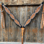 Floral Tooled Buckstitch Breastcollar - RODEO DRIVE