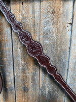 Floral Scalloped Dark Oil Breastcollar - RODEO DRIVE