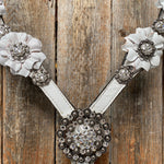 White Floral One Ear & Breastcollar Tack Set #OEBC440 - RODEO DRIVE