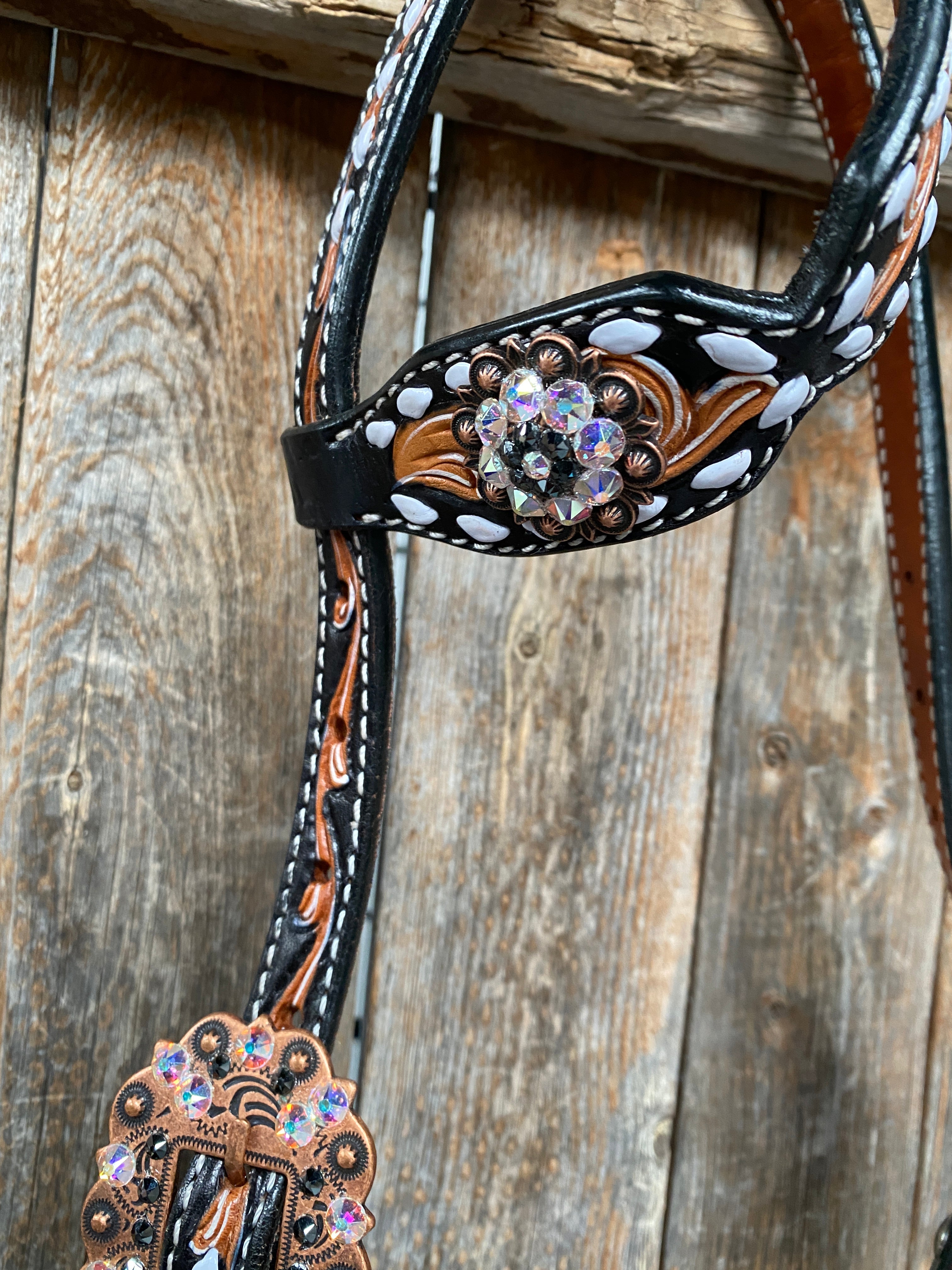 Browband/One Ear & Breastcollar Set #BBBC413 - RODEO DRIVE