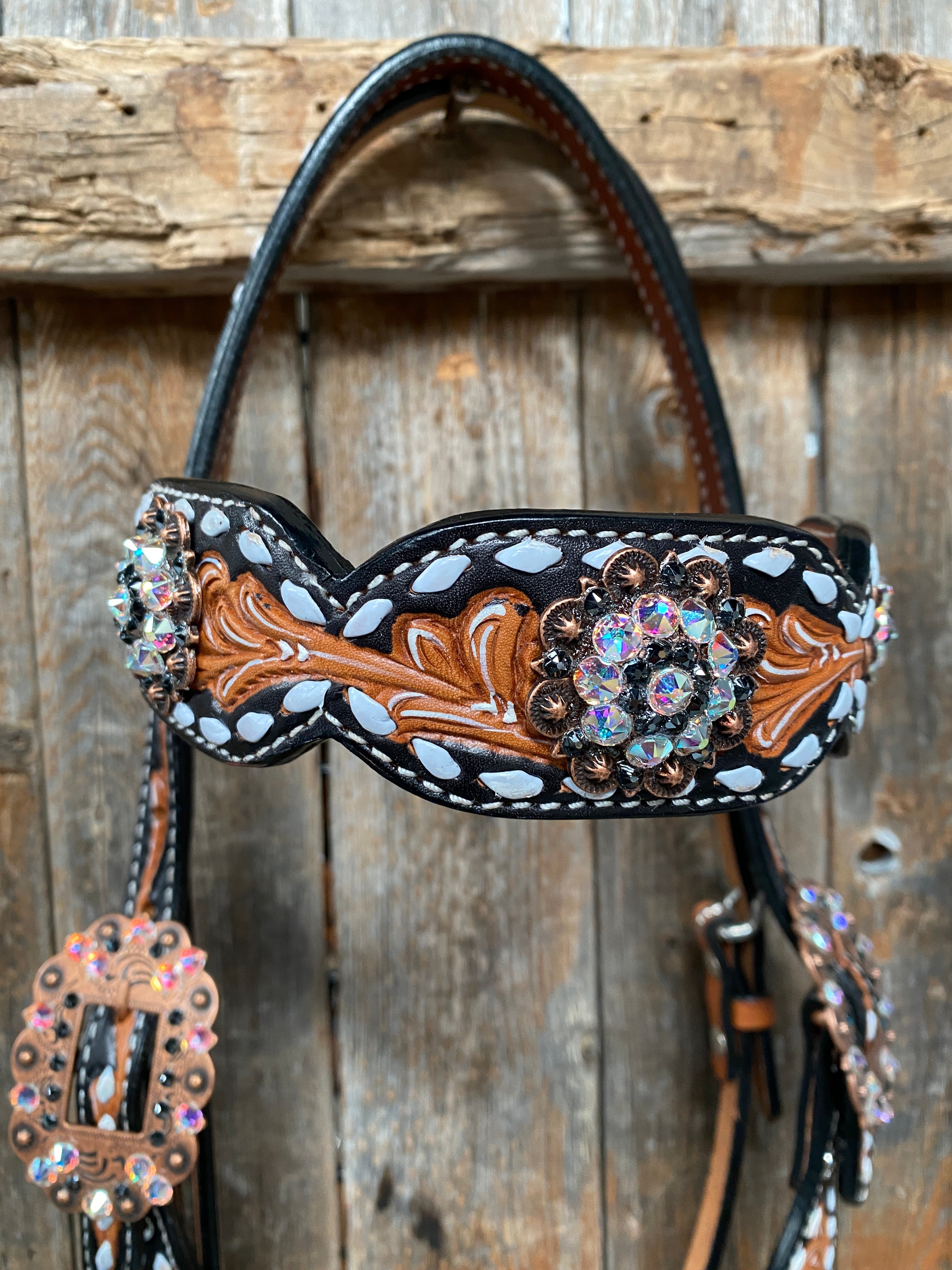 Browband/One Ear & Breastcollar Set #BBBC413 - RODEO DRIVE