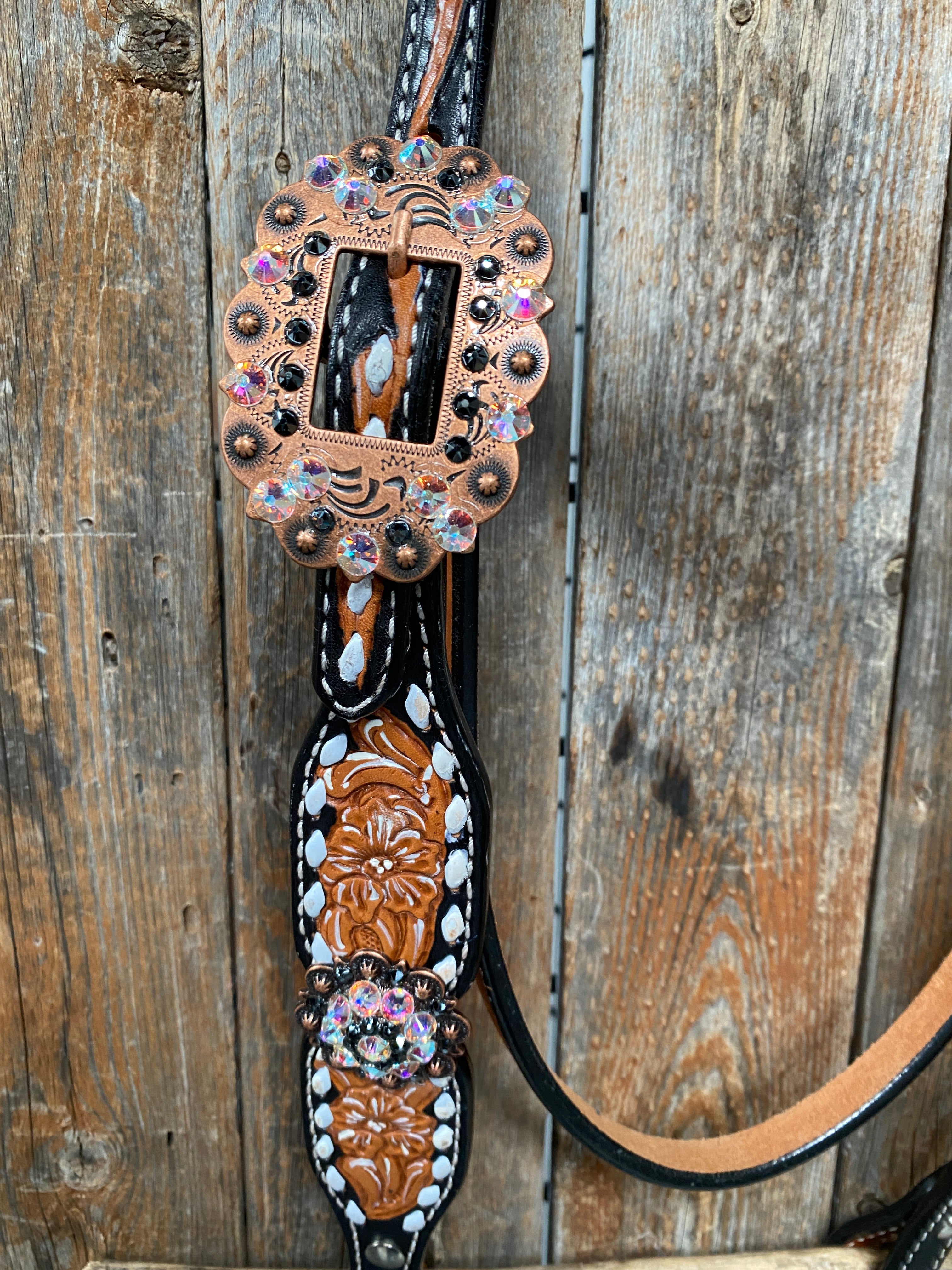 Browband/One Ear & Breastcollar Set #BBBC413 - RODEO DRIVE