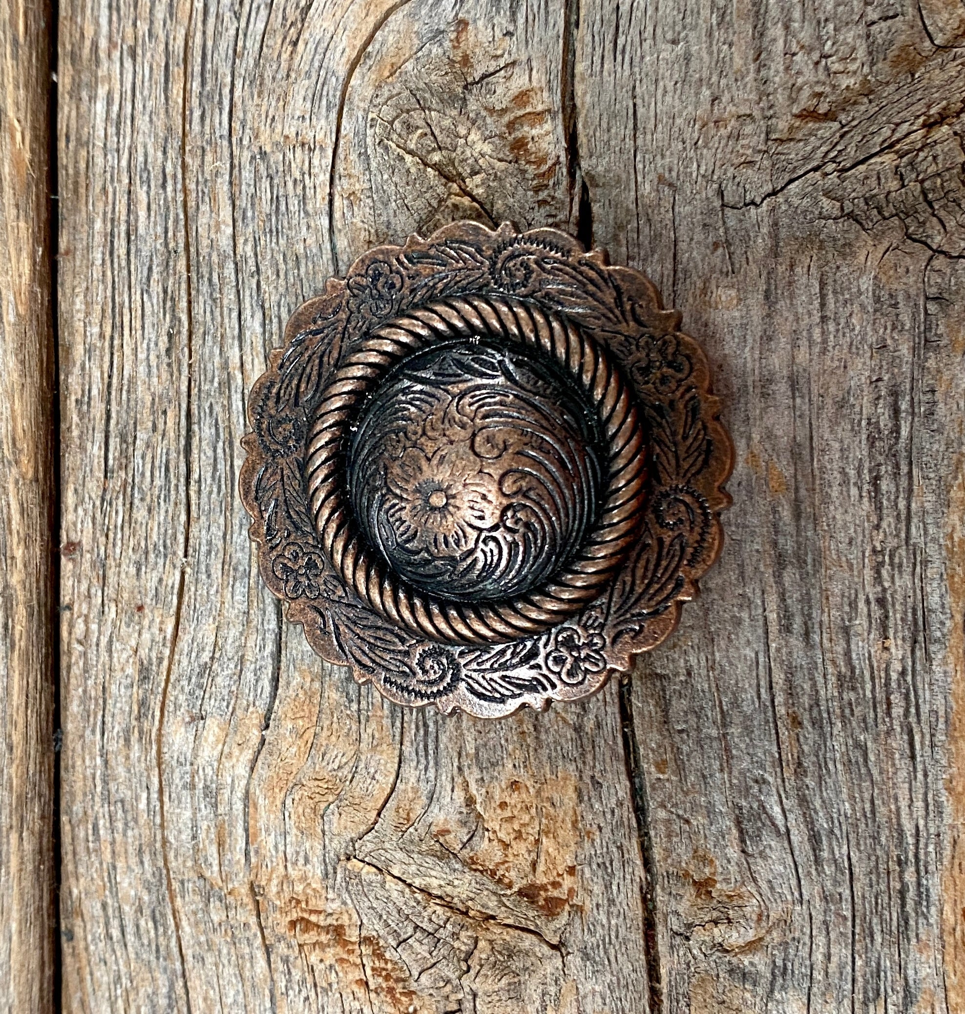 Copper Round Concho 1.5