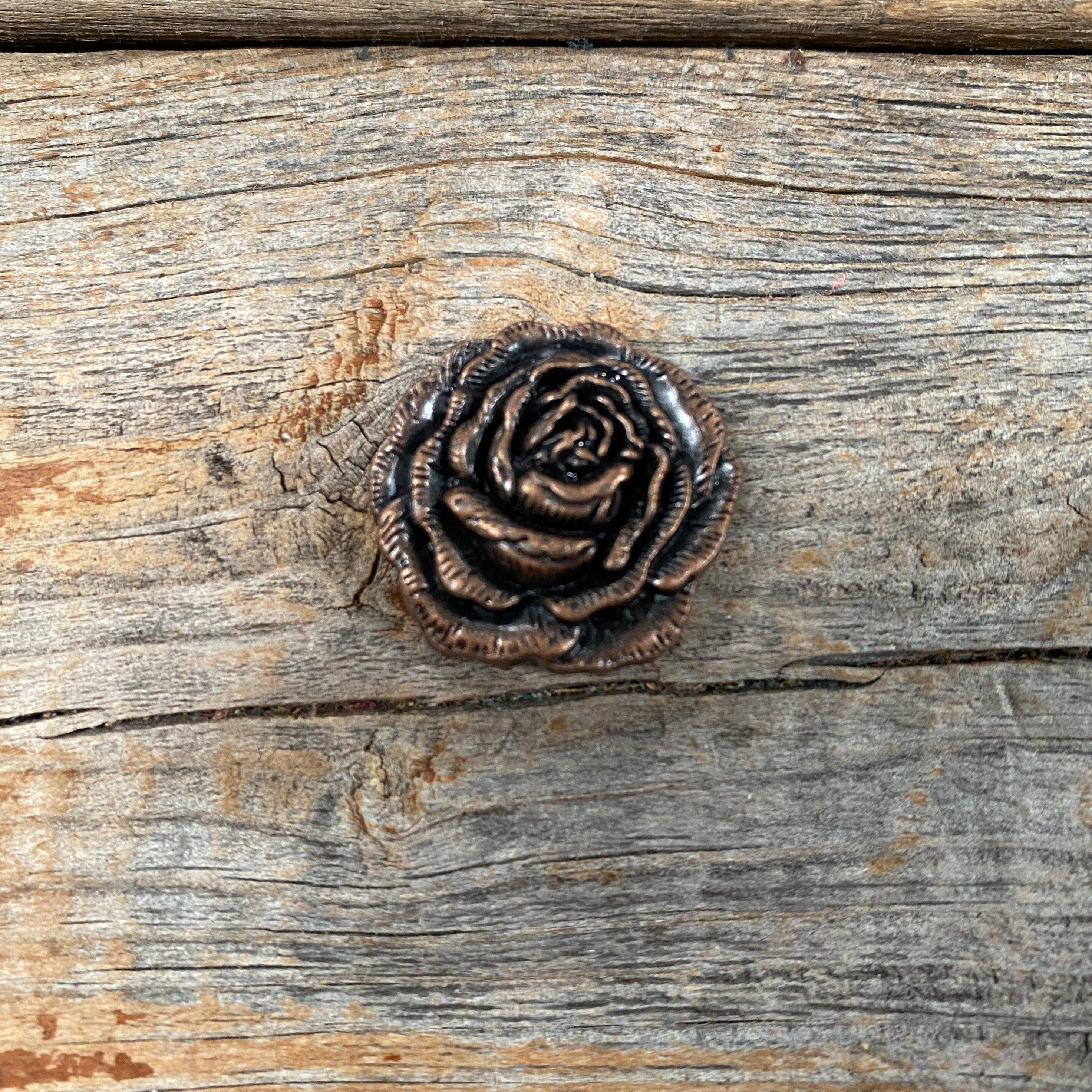 Copper Rose Concho 1" W107CS - RODEO DRIVE