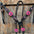 Black Basketweave Pink and Purple Browband/One Ear Tack Set #BBBC407 - RODEO DRIVE