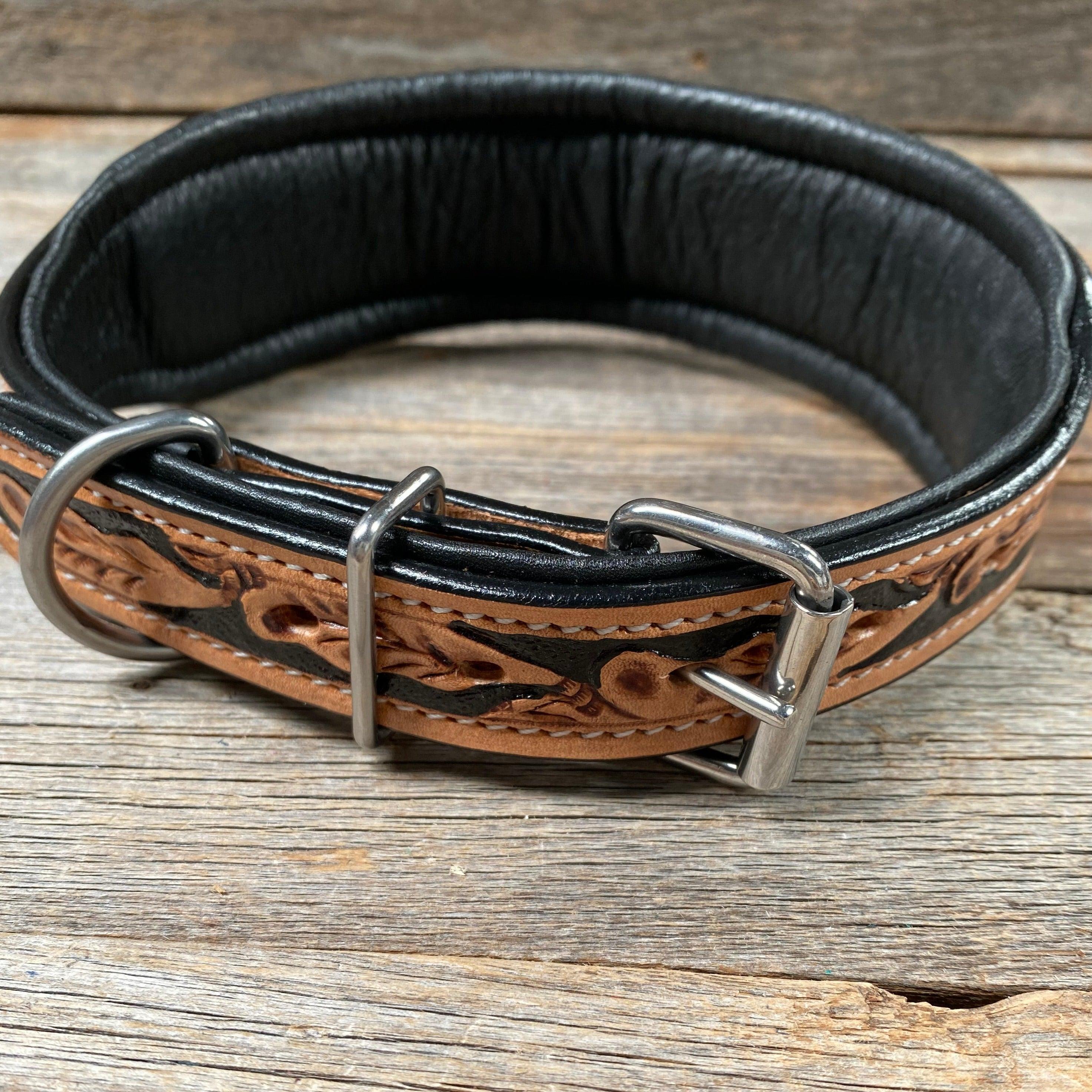Custom Handmade Leather Dog Collar Luxury Dog Jewelry Small-large