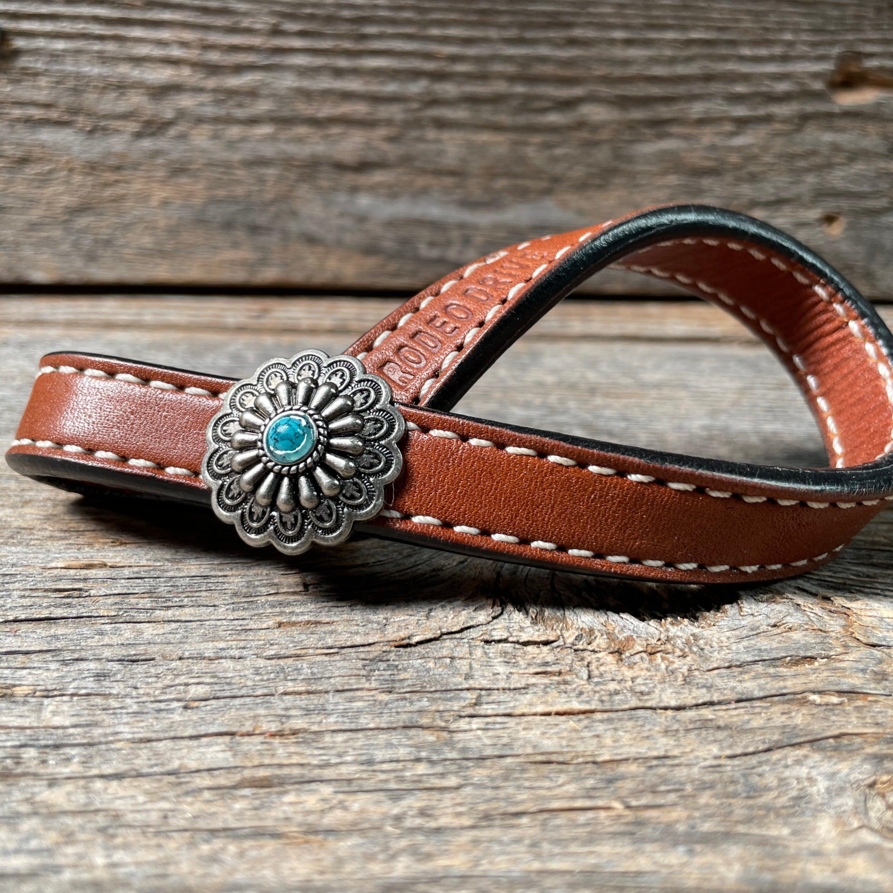 Western Medium Oil Rustic Tie Down Keepers - RODEO DRIVE