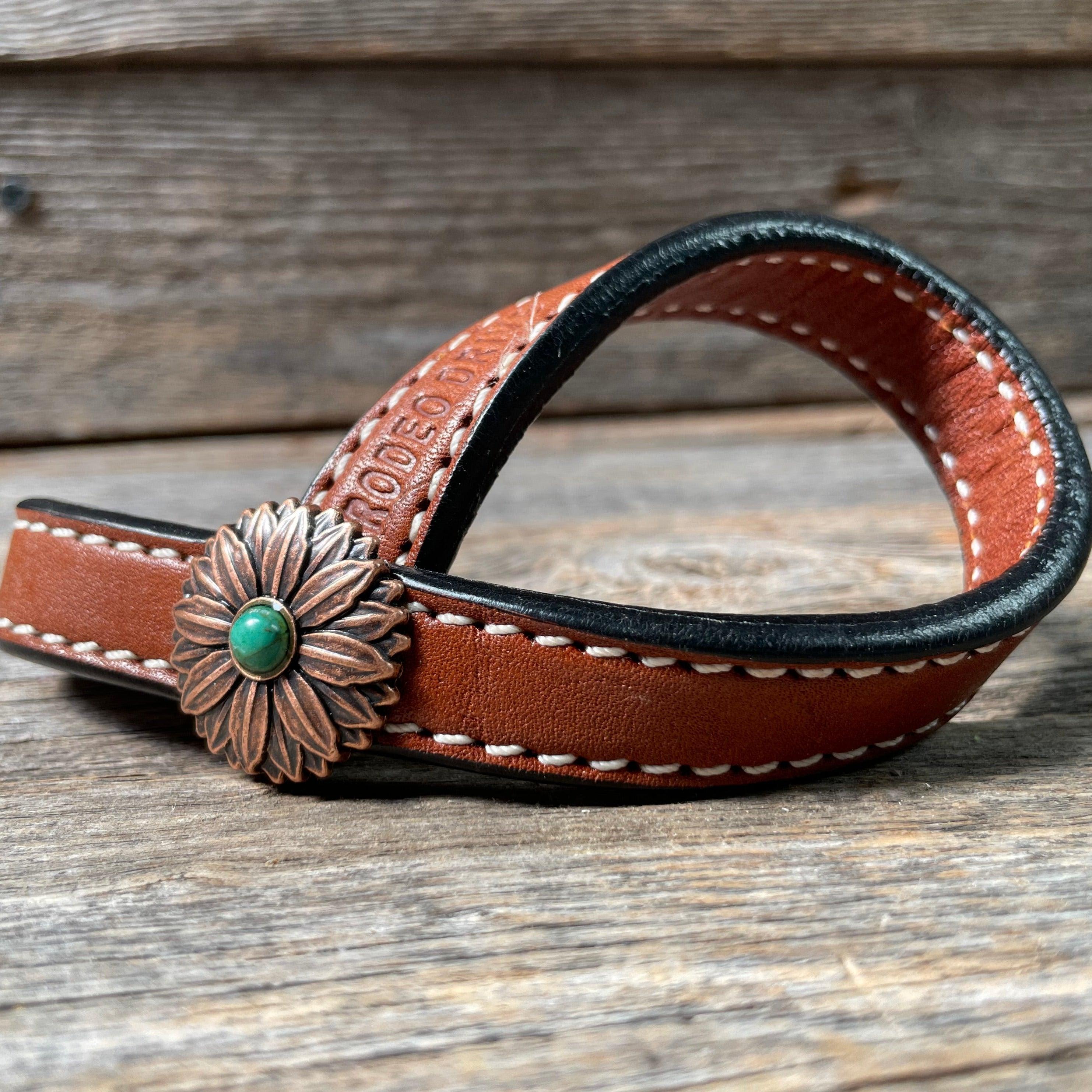 Western Medium Oil Rustic Tie Down Keepers - RODEO DRIVE