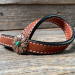 Western Medium Oil Rustic Tie Down Keepers - RODEO DRIVE