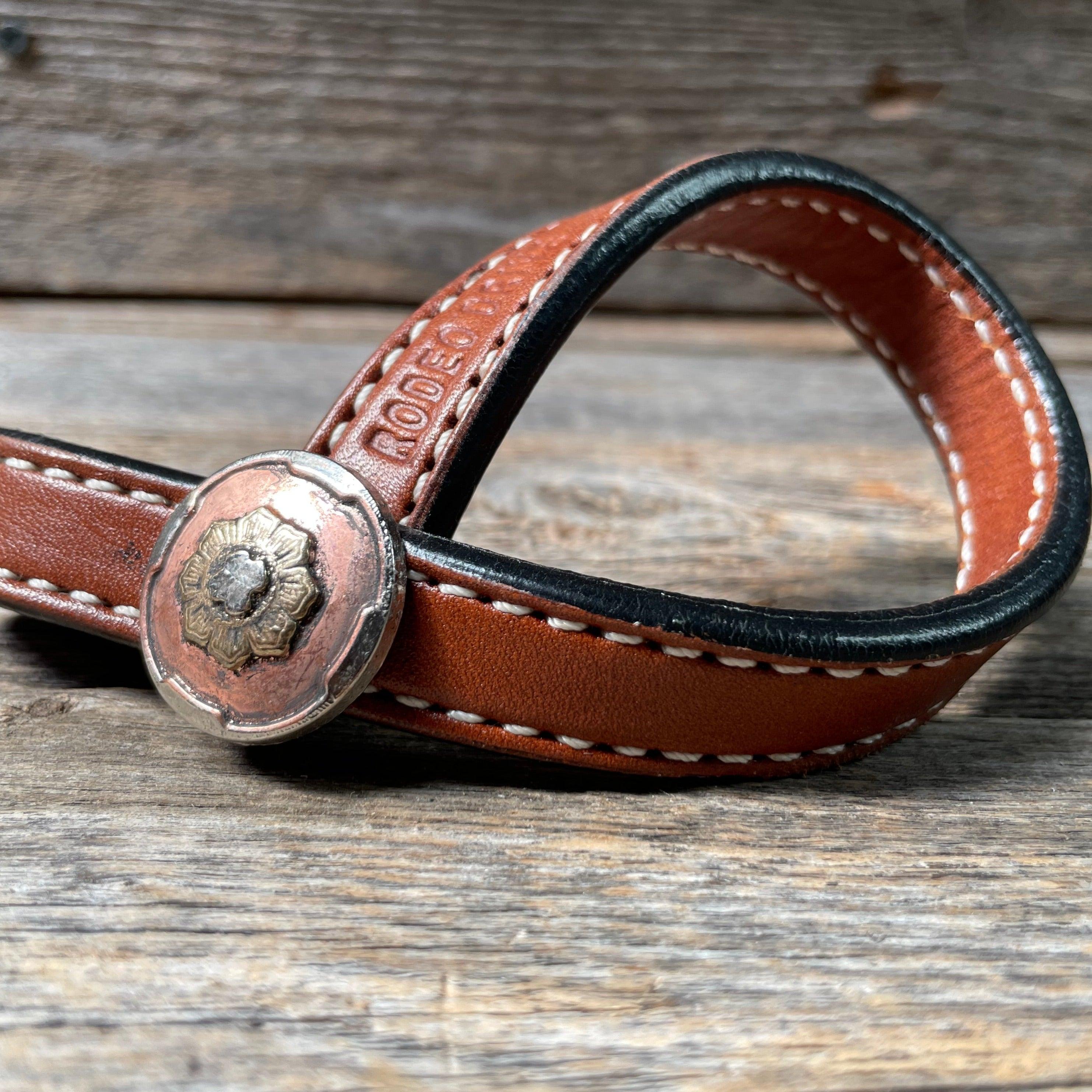 Western Medium Oil Rustic Tie Down Keepers - RODEO DRIVE