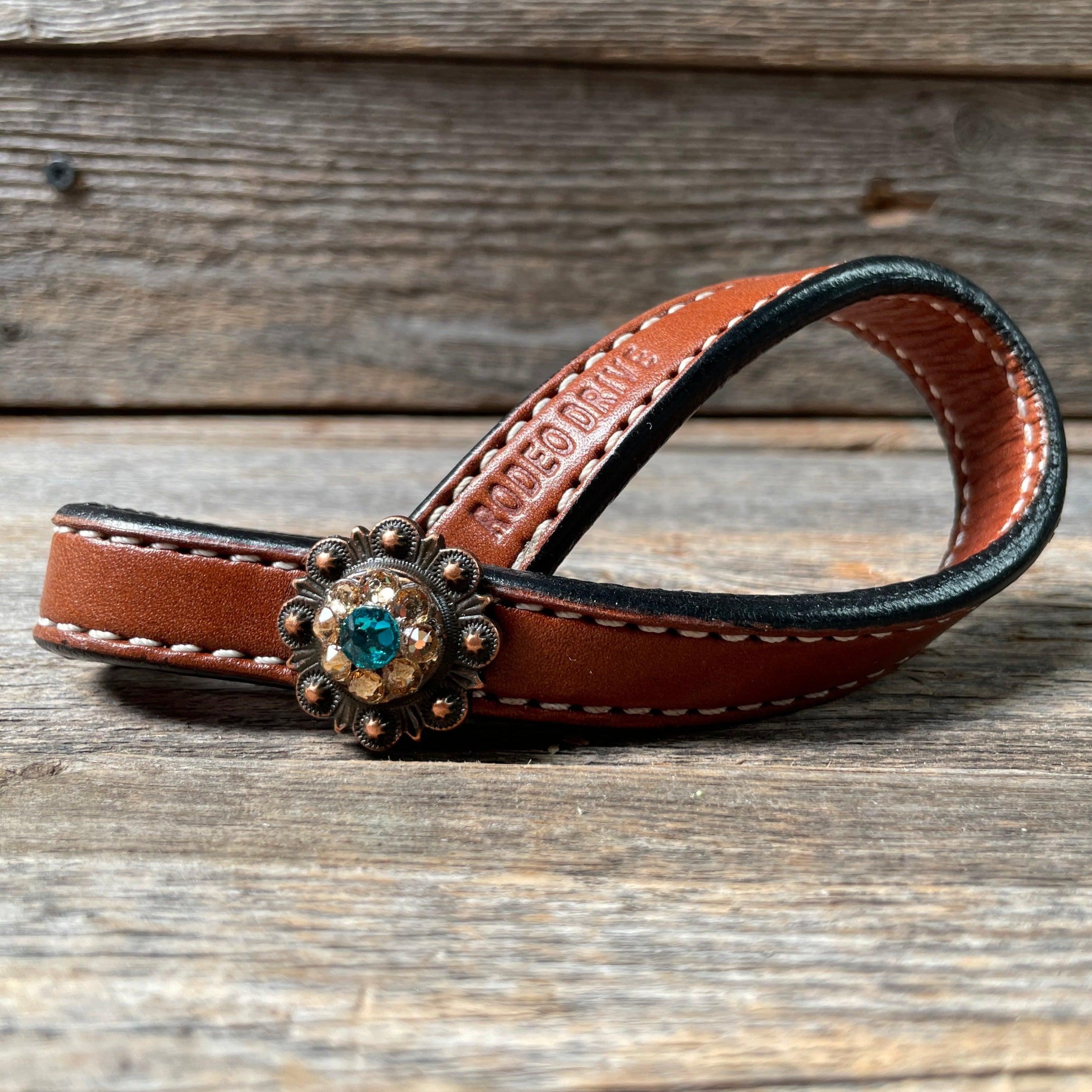 Crystal Medium Oil Rustic Tie Down Keepers - RODEO DRIVE