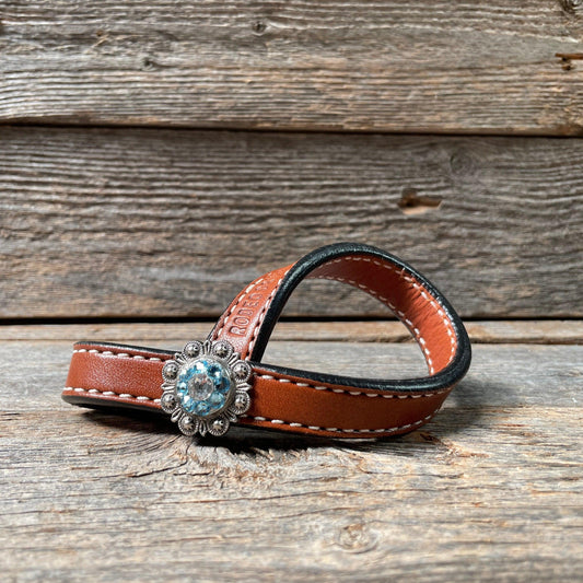 Crystal Medium Oil Rustic Tie Down Keepers - RODEO DRIVE