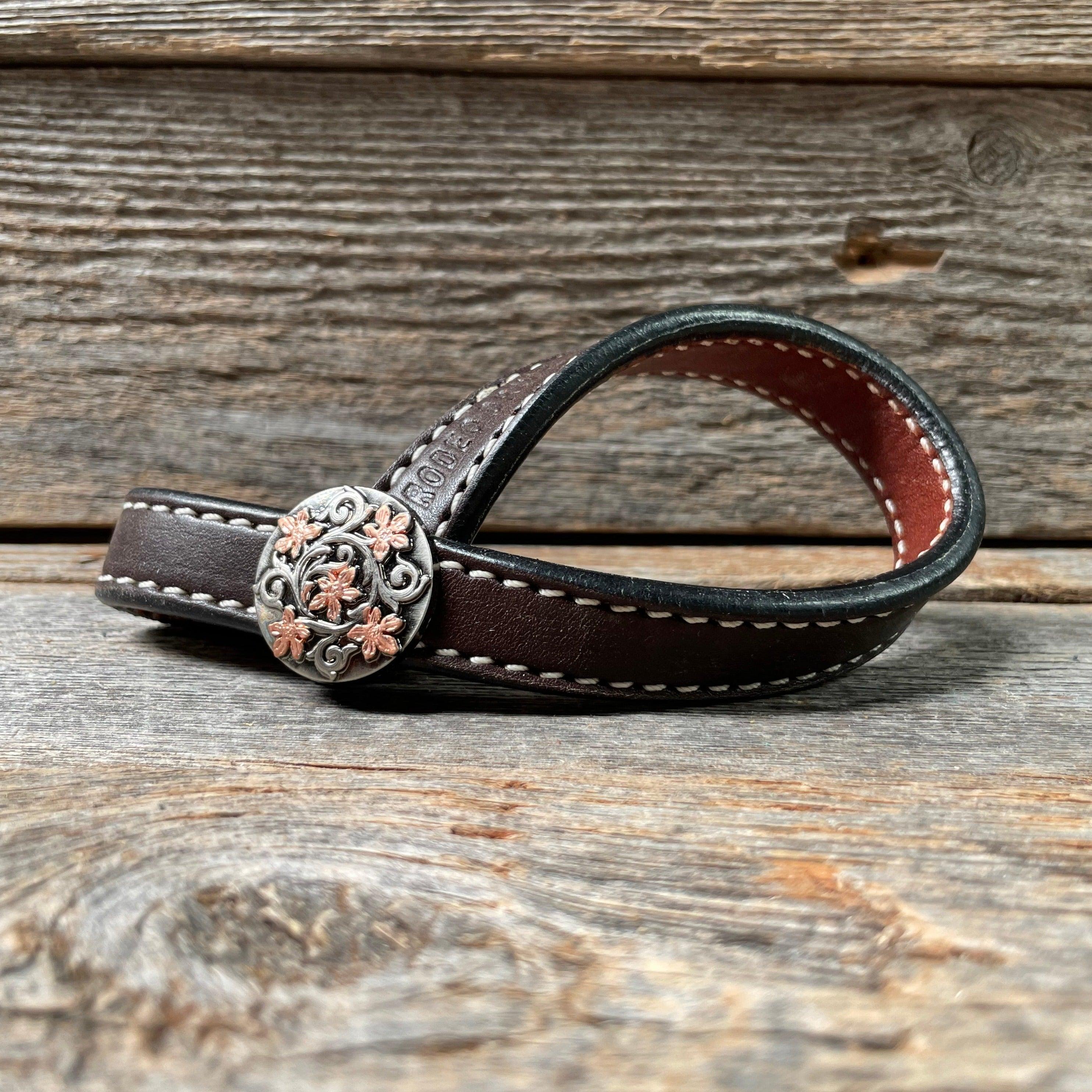 Western Dark Oil Rustic Tie Down Keepers - RODEO DRIVE