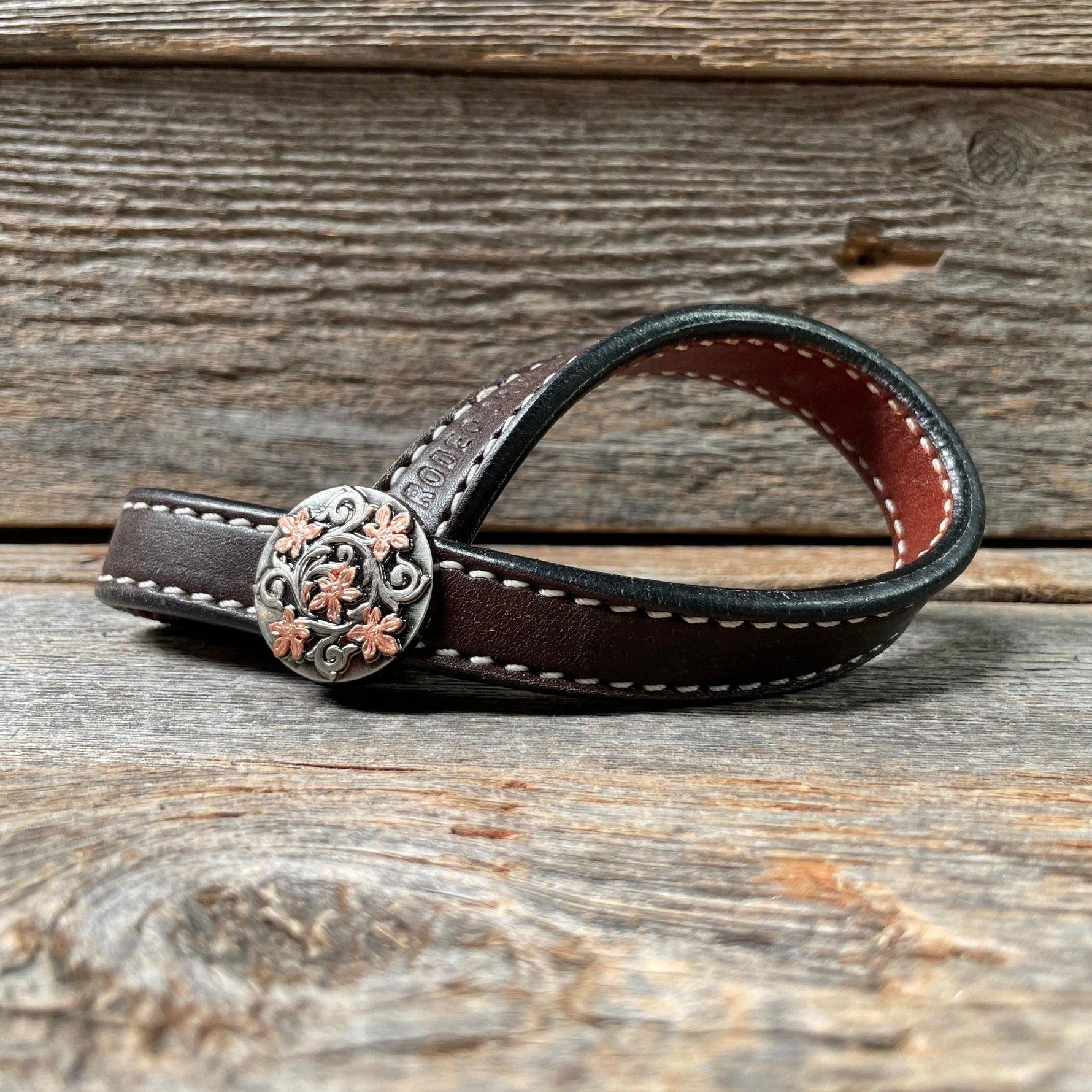 Western Dark Oil Rustic Tie Down Keepers - RODEO DRIVE