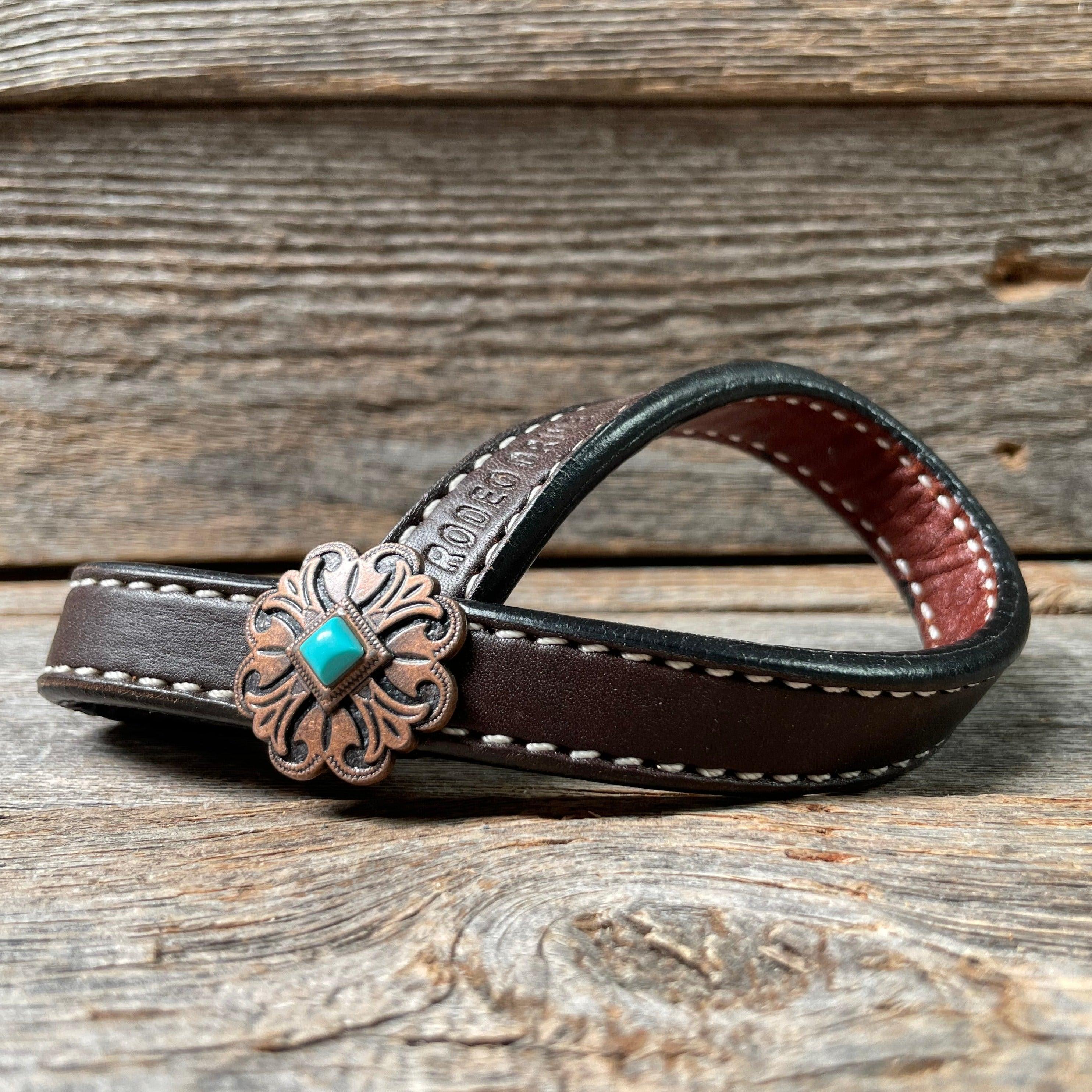 Western Dark Oil Rustic Tie Down Keepers - RODEO DRIVE