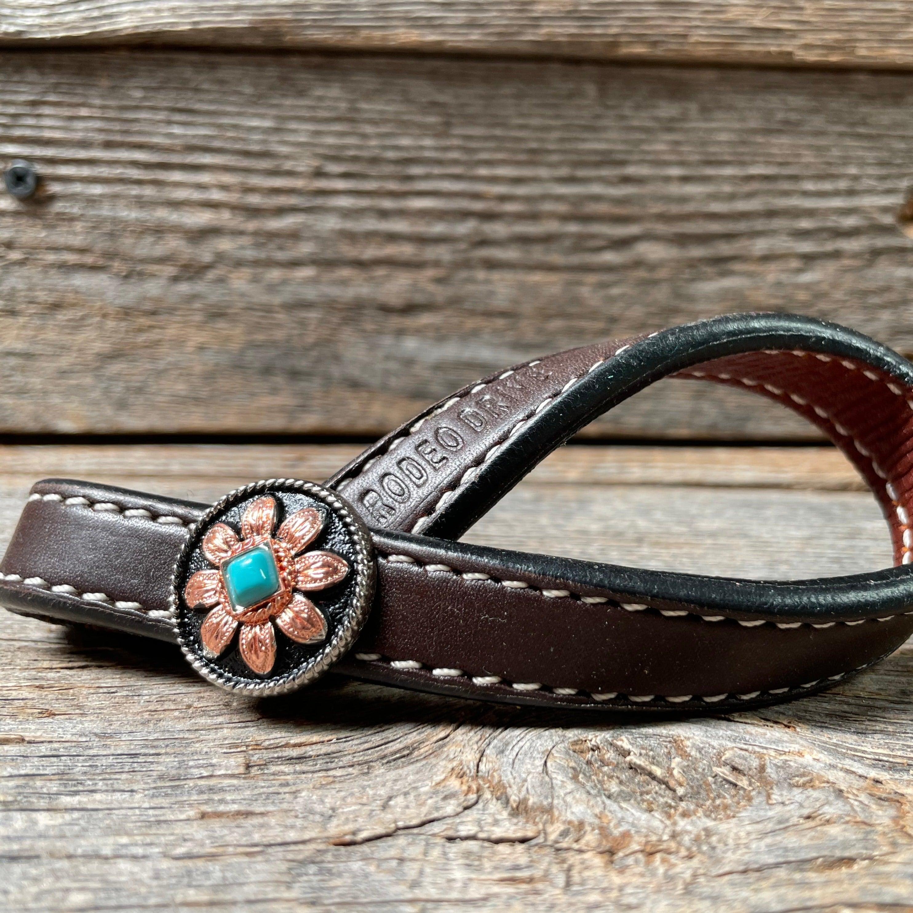 Western Dark Oil Rustic Tie Down Keepers - RODEO DRIVE