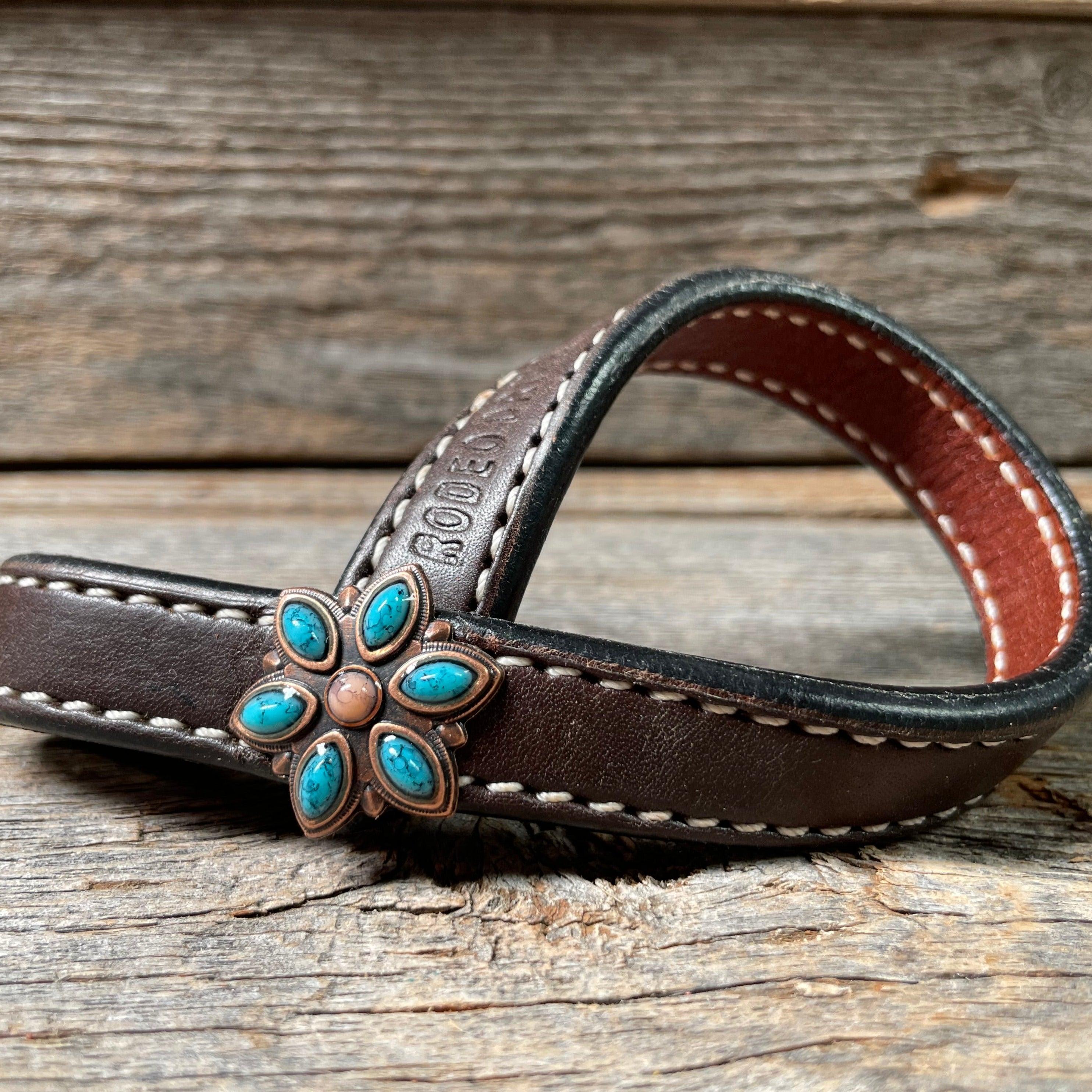 Western Dark Oil Rustic Tie Down Keepers - RODEO DRIVE