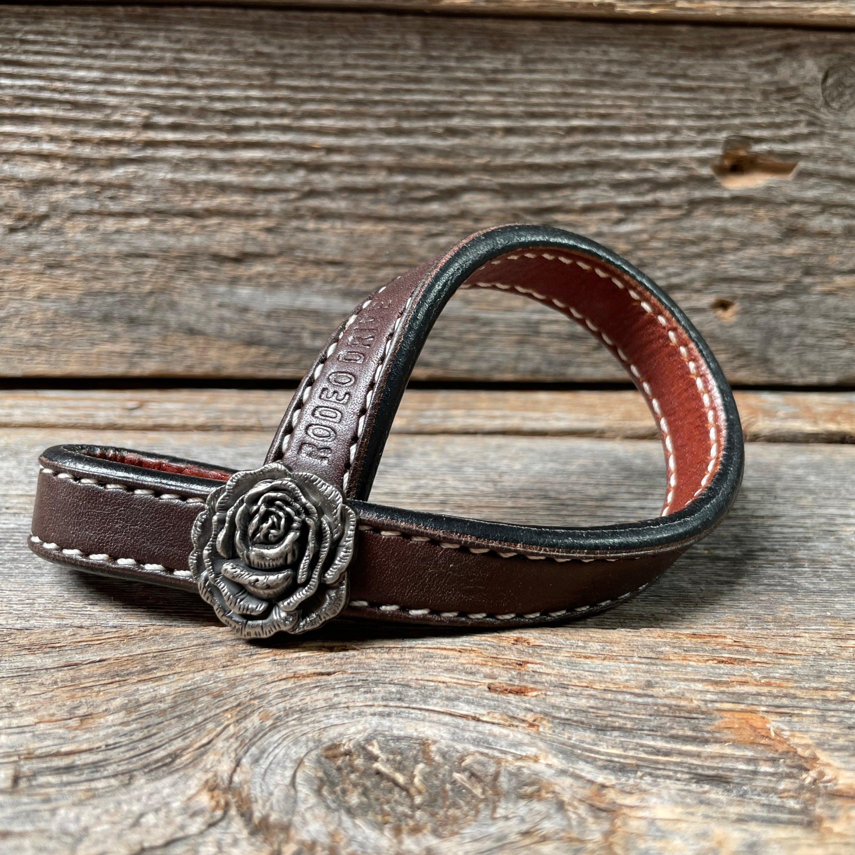 Western Dark Oil Rustic Tie Down Keepers - RODEO DRIVE