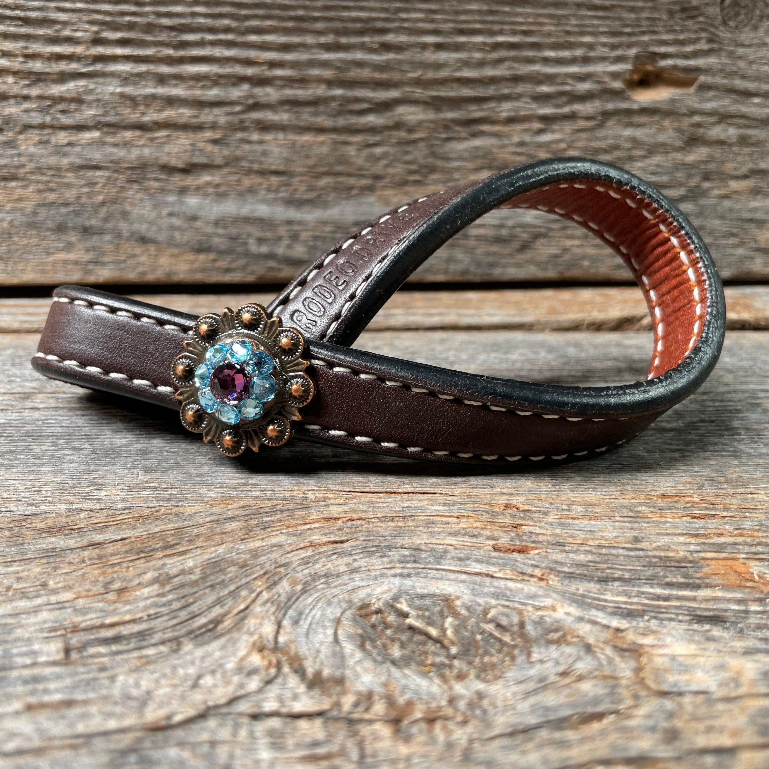 Crystal Dark Oil Rustic Tie Down Keepers - RODEO DRIVE