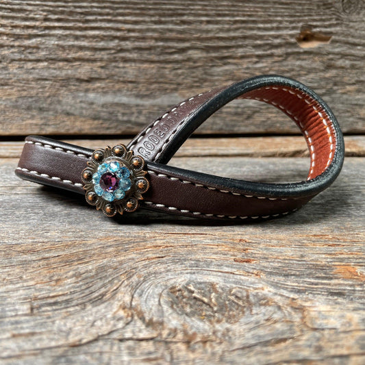 Crystal Dark Oil Rustic Tie Down Keepers - RODEO DRIVE