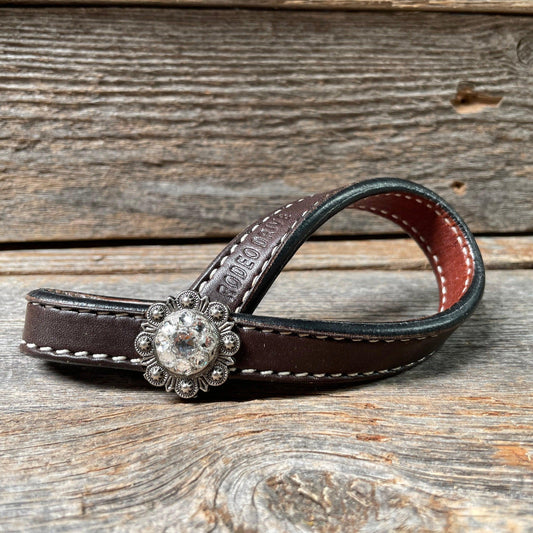 Crystal Dark Oil Rustic Tie Down Keepers - RODEO DRIVE