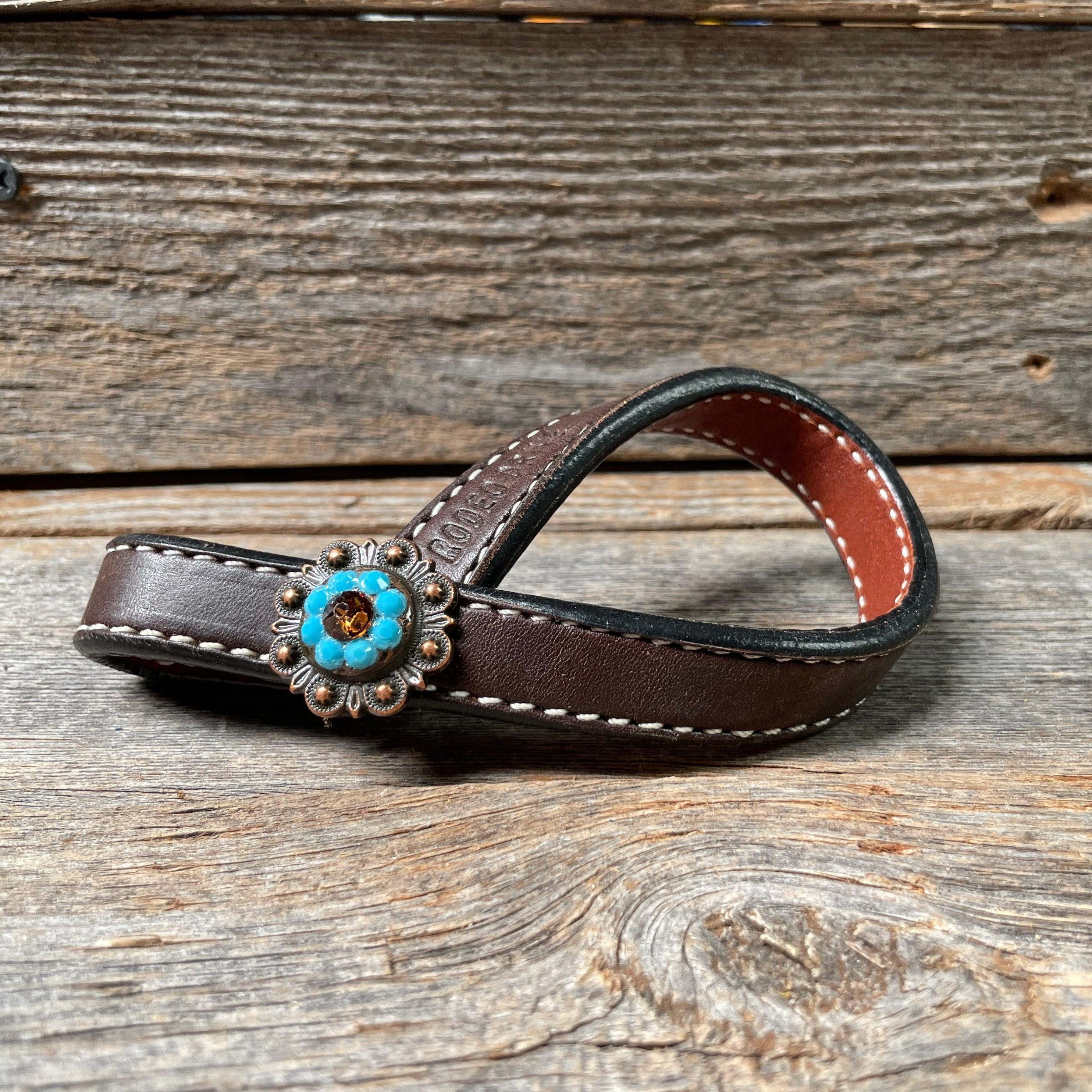 Crystal Dark Oil Rustic Tie Down Keepers - RODEO DRIVE