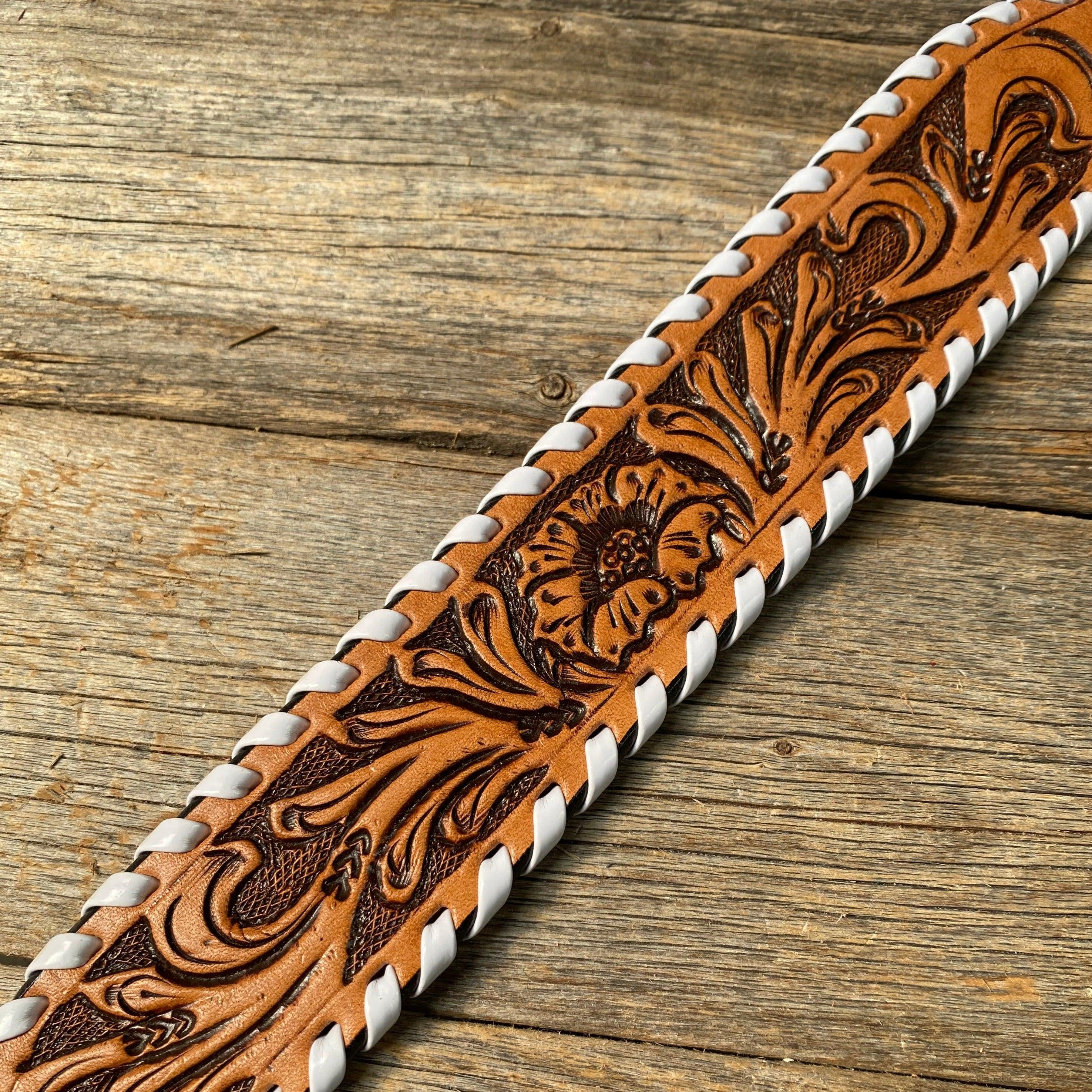 Light Oil Whipstitch Wither Strap #WSWH - RODEO DRIVE