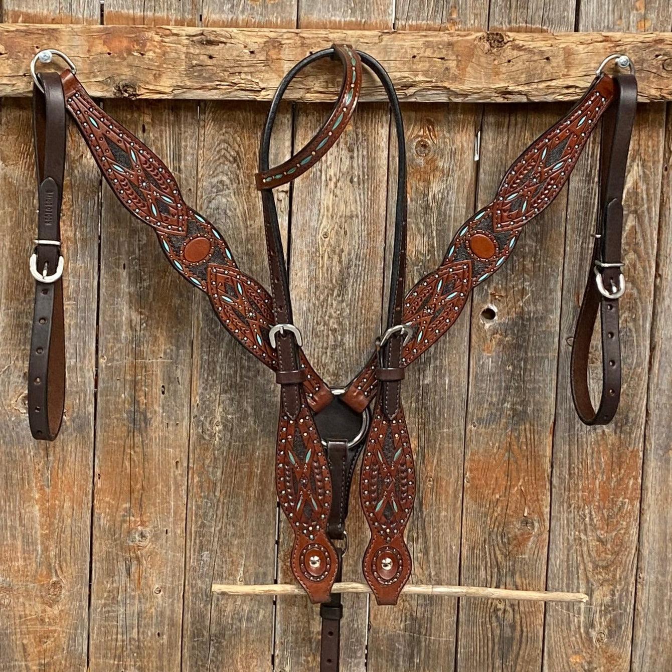Hand Painted Two Tone Tack Sets - RODEO DRIVE