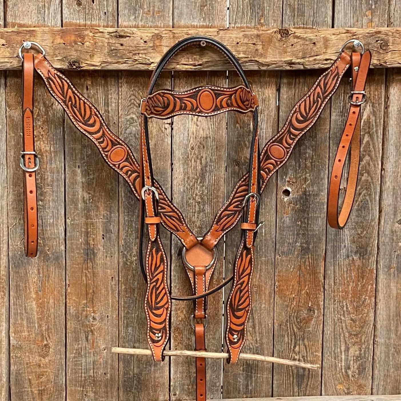 Two Tone Zebra Striped Tack Sets - RODEO DRIVE