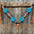 Classic Turquoise and Clear Browband/One Ear Tack Set / Witherstrap #BBBC447 - RODEO DRIVE