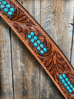 Light Oil Buckaroo Roper Turquoise One Ear & Breastcollar #OEBC446 - RODEO DRIVE