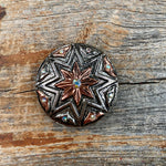 Starburst Antique Silver 1" Concho W185S - RODEO DRIVE