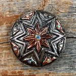 Starburst Antique Silver 1.5" Concho W185L - RODEO DRIVE