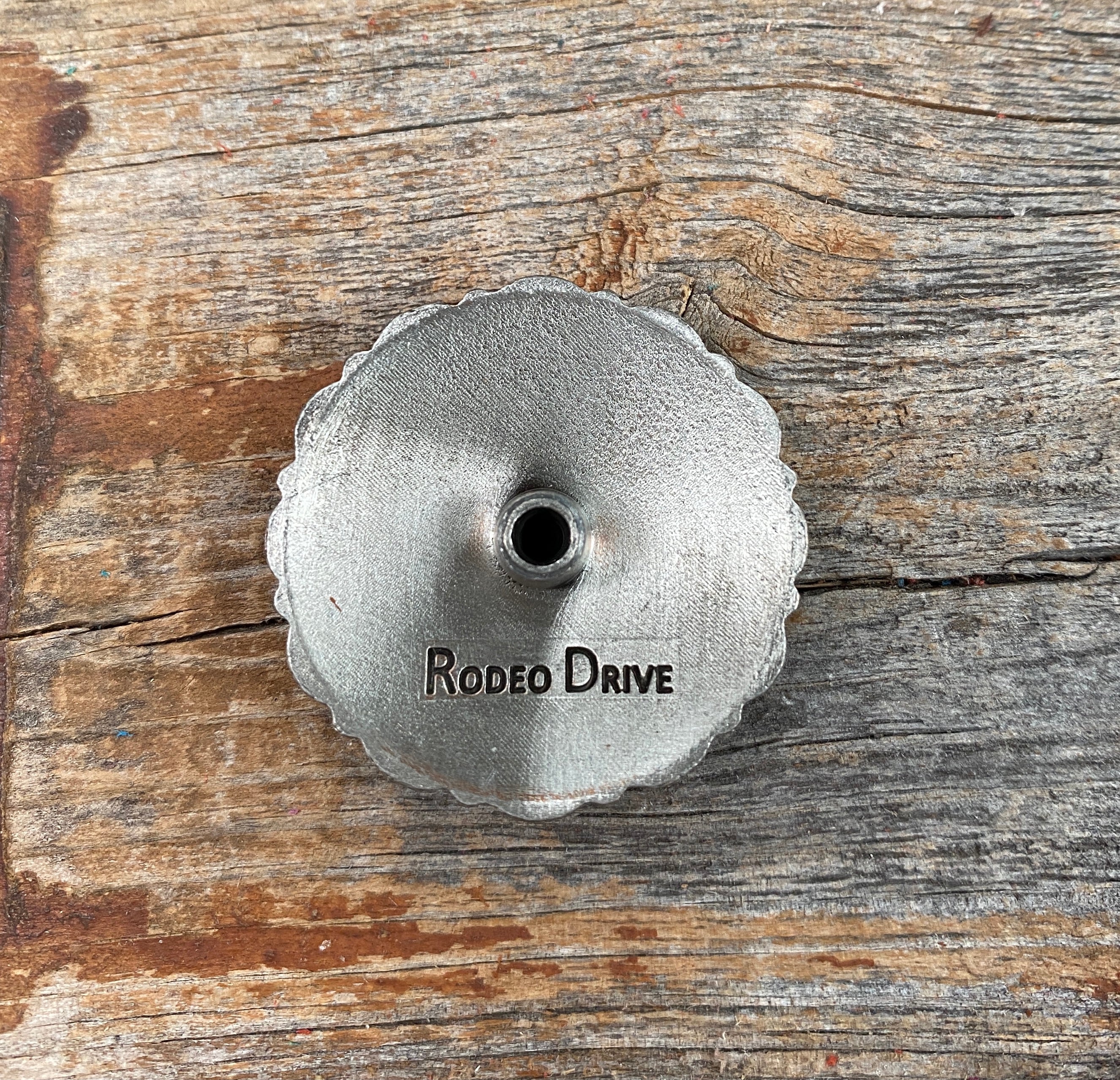 Turquoise Diamond Antique Silver 1.5" Concho W148L - RODEO DRIVE