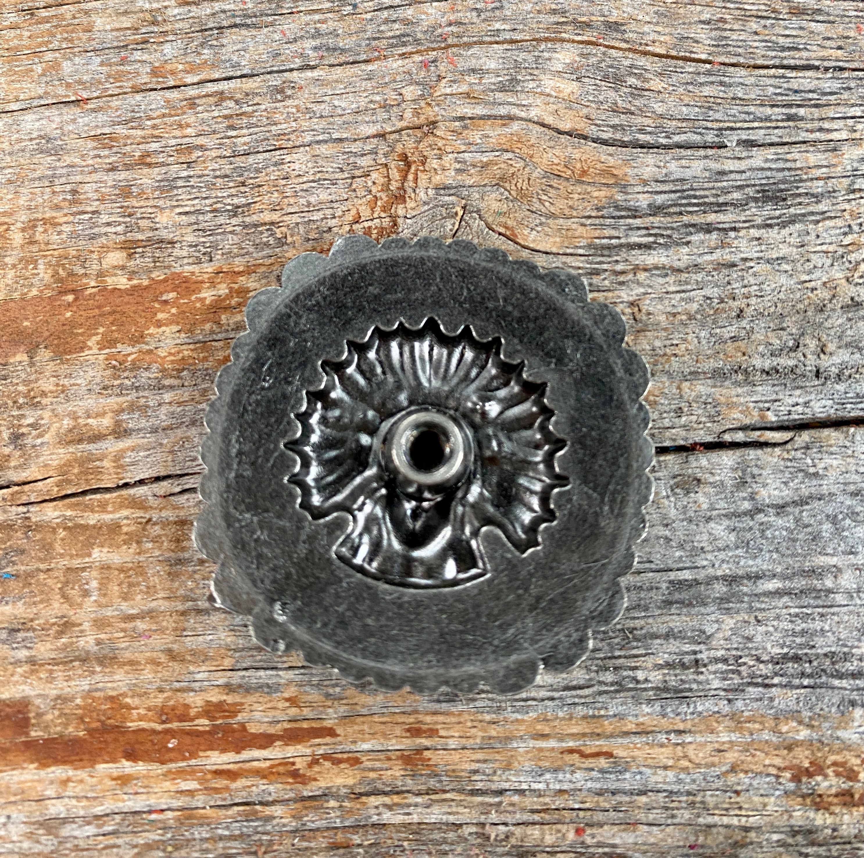 Antique Silver Native American Concho 1.5