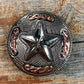 Antique Silver Texas Star Concho 1.5" W187L - RODEO DRIVE