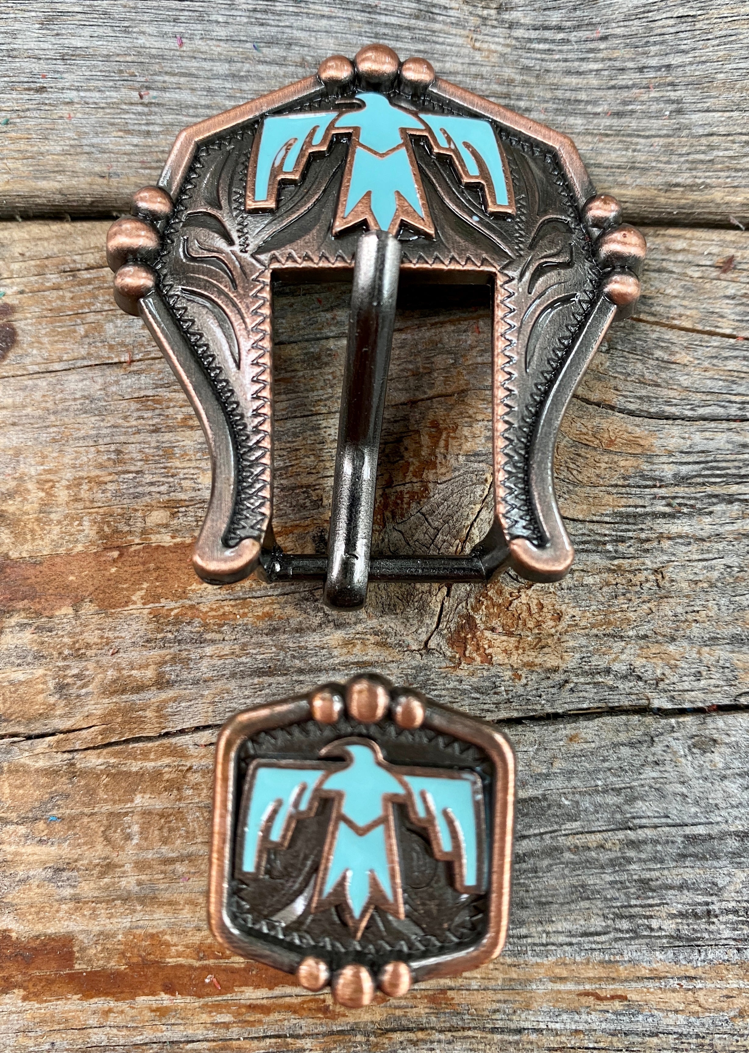 Copper Thunderbird Buckle W116B - RODEO DRIVE