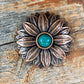 Copper Daisy Turquoise Concho 1' W132S - RODEO DRIVE