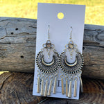 Silver Dangle Fashion Earrings WA177 - RODEO DRIVE