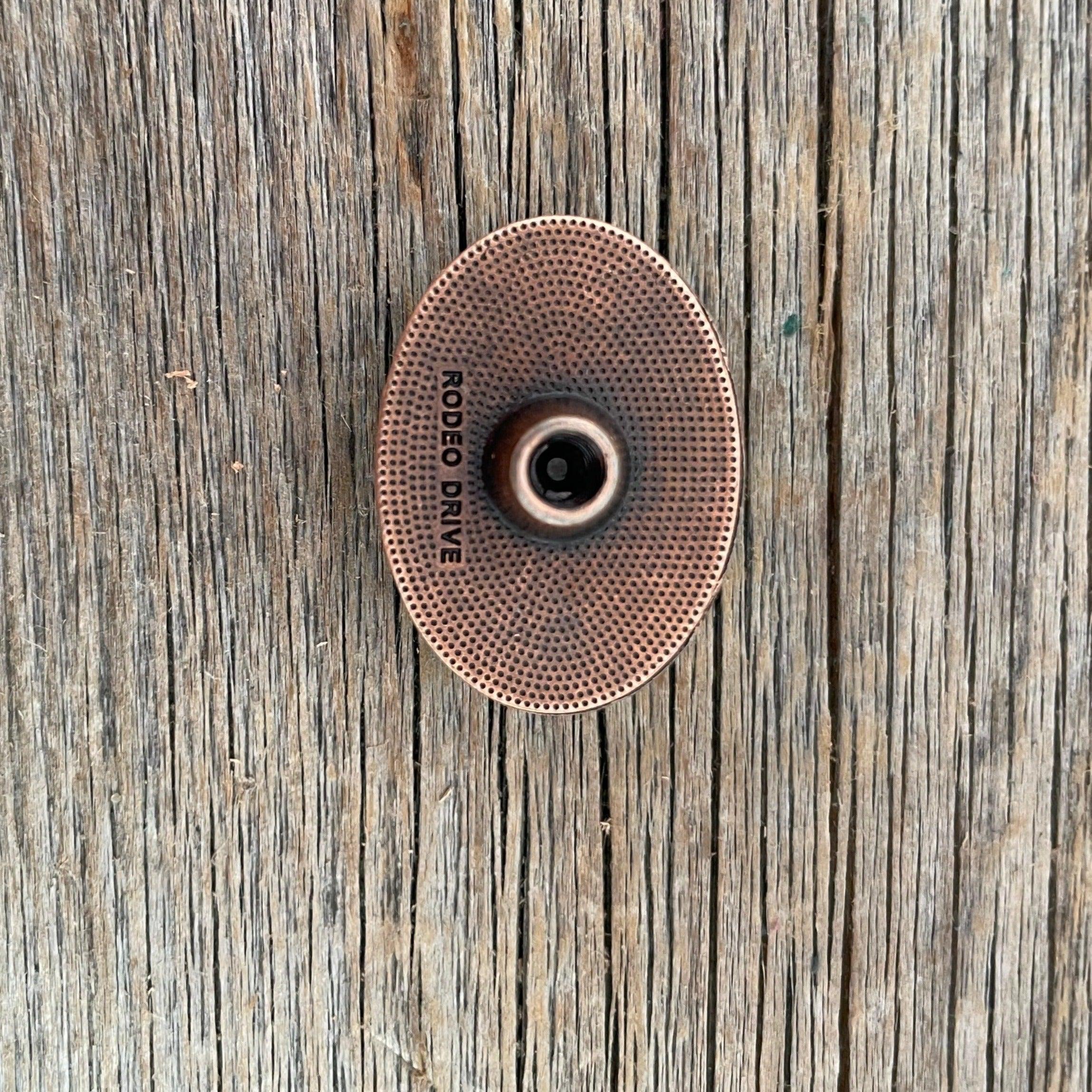 White Cabochon Western Concho 1" CABWT - RODEO DRIVE